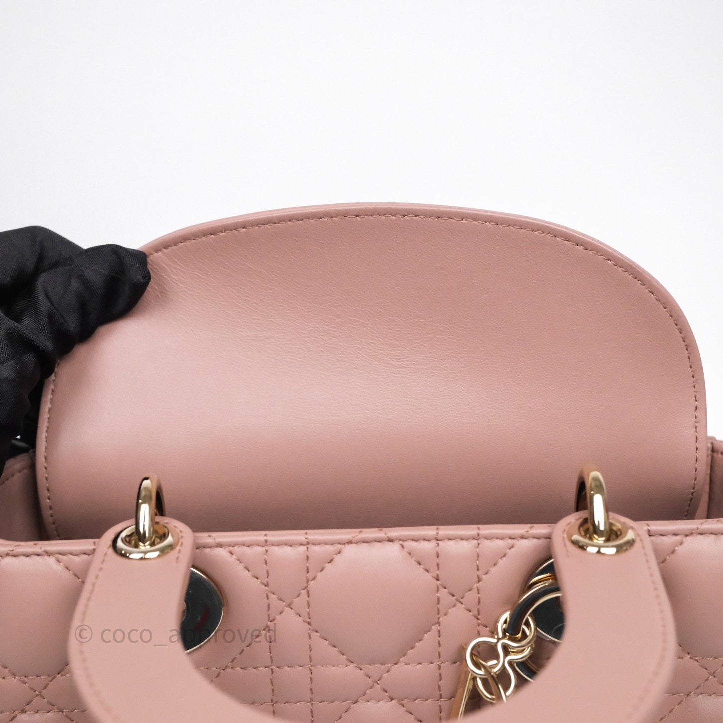 Christian Dior Small Lady Dior My ABCDior Bag Blush Cannage Lambskin
