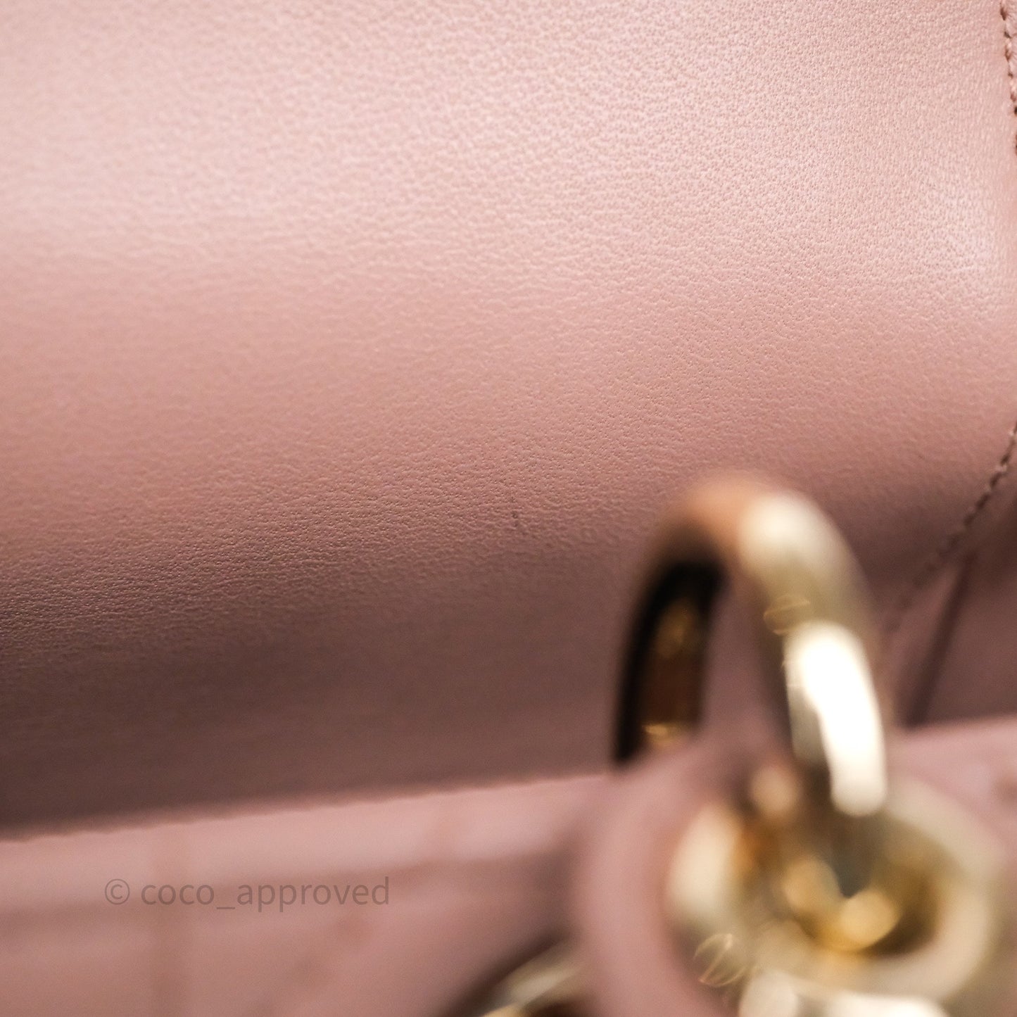 Christian Dior Small Lady Dior My ABCDior Bag Blush Cannage Lambskin
