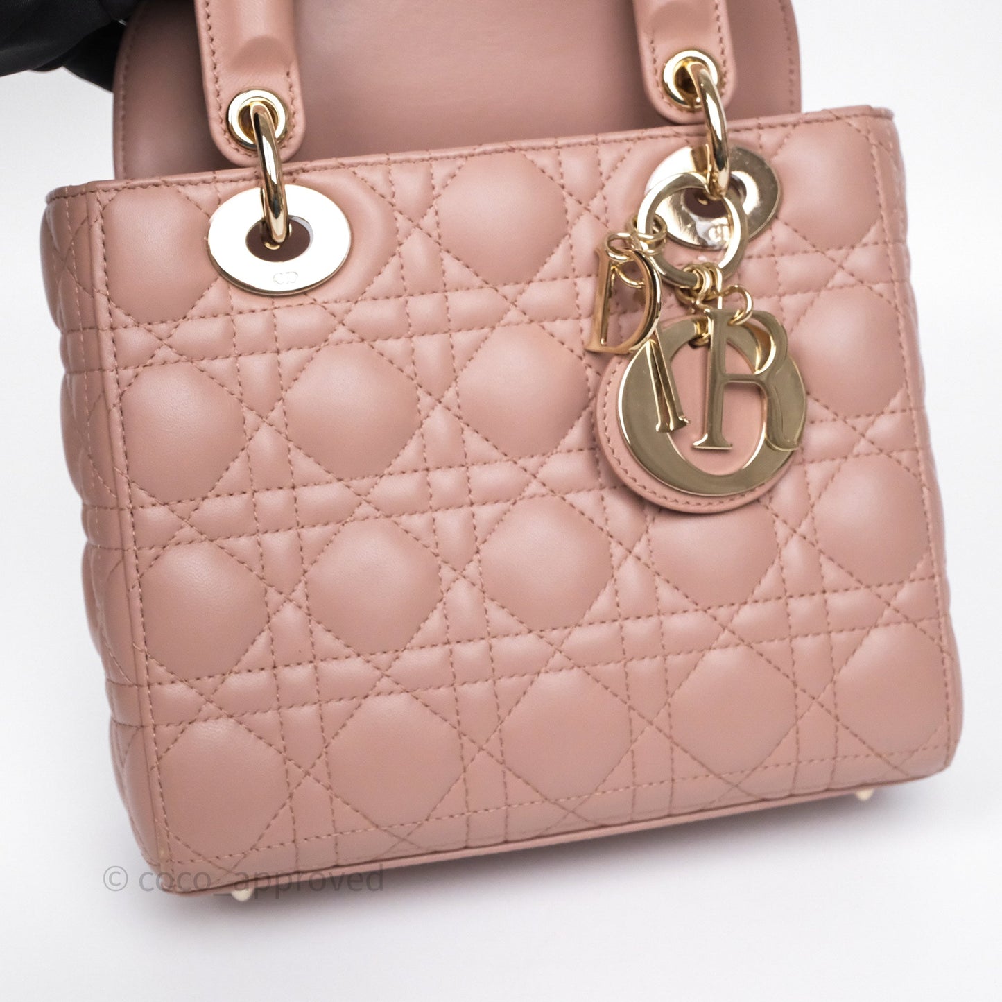 Christian Dior Small Lady Dior My ABCDior Bag Blush Cannage Lambskin