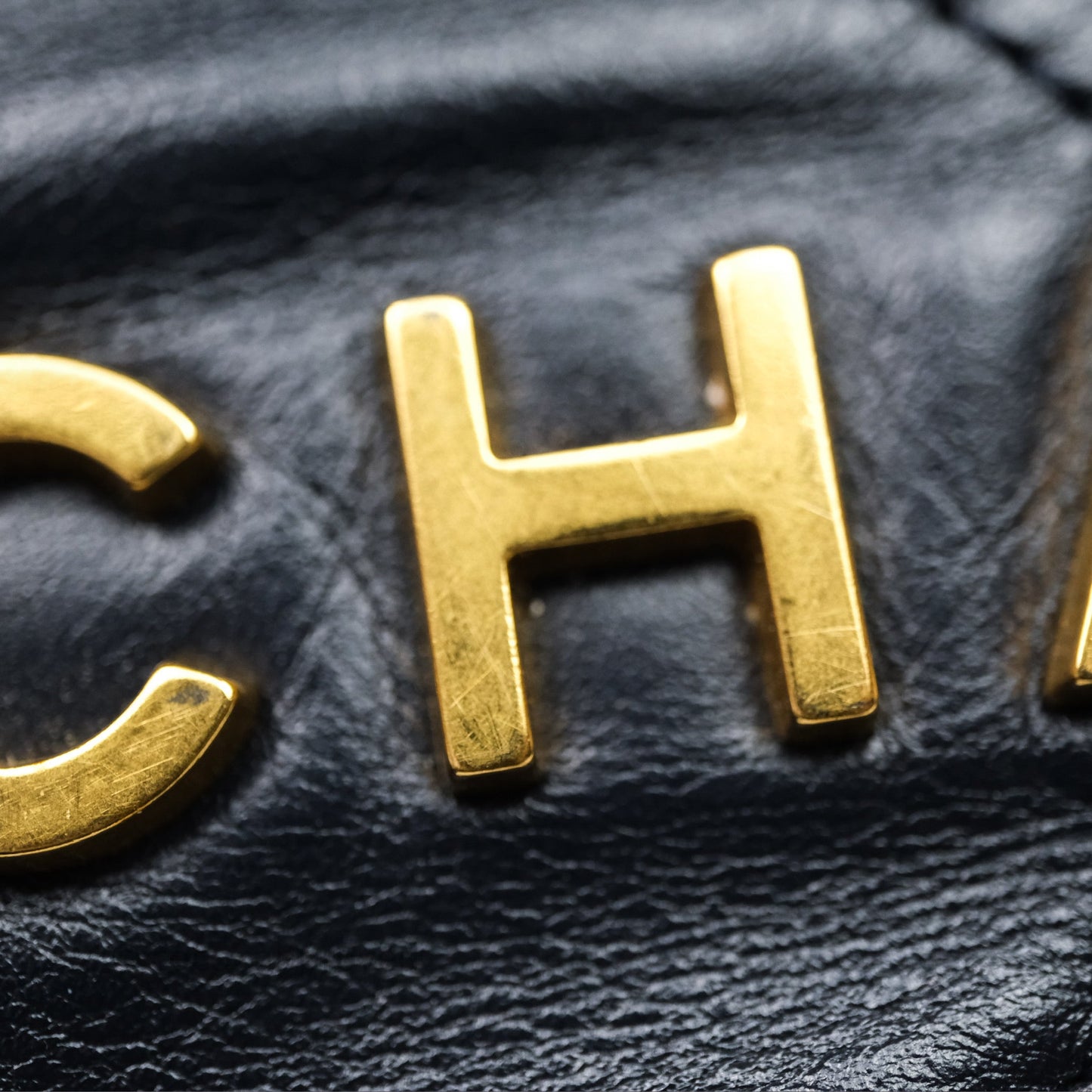 Chanel 22 Small Navy Shiny Calfskin Aged Gold Hardware