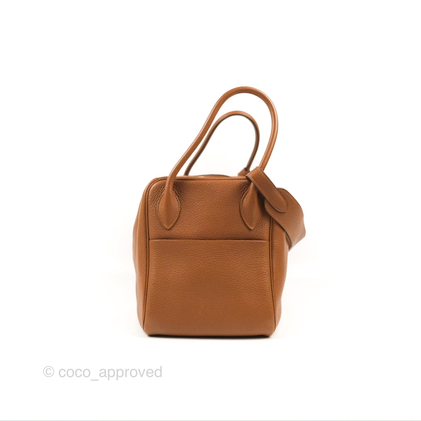 Hermès Lindy 34 Brown Clemence Palladium Hardware