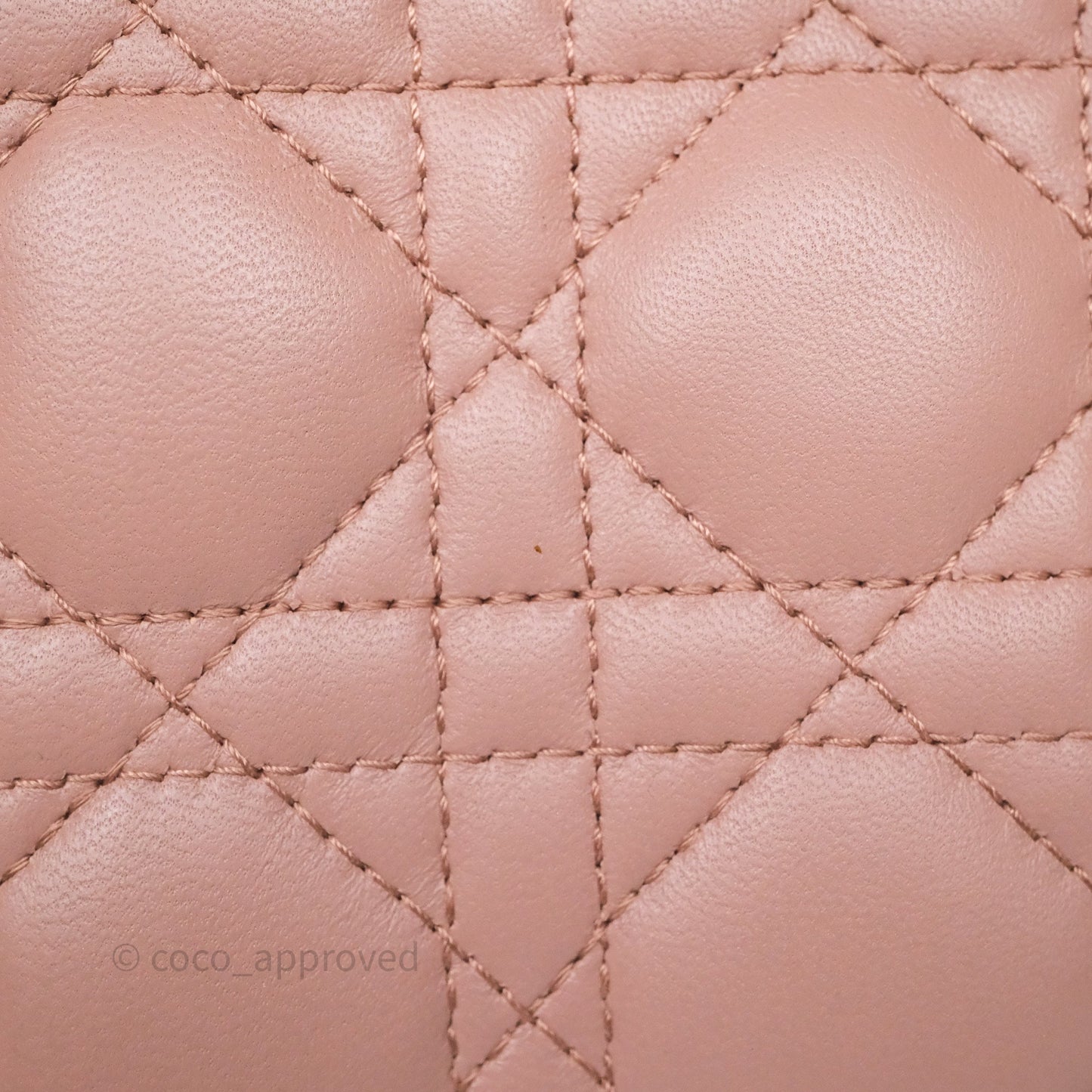 Christian Dior Small Lady Dior My ABCDior Bag Blush Cannage Lambskin