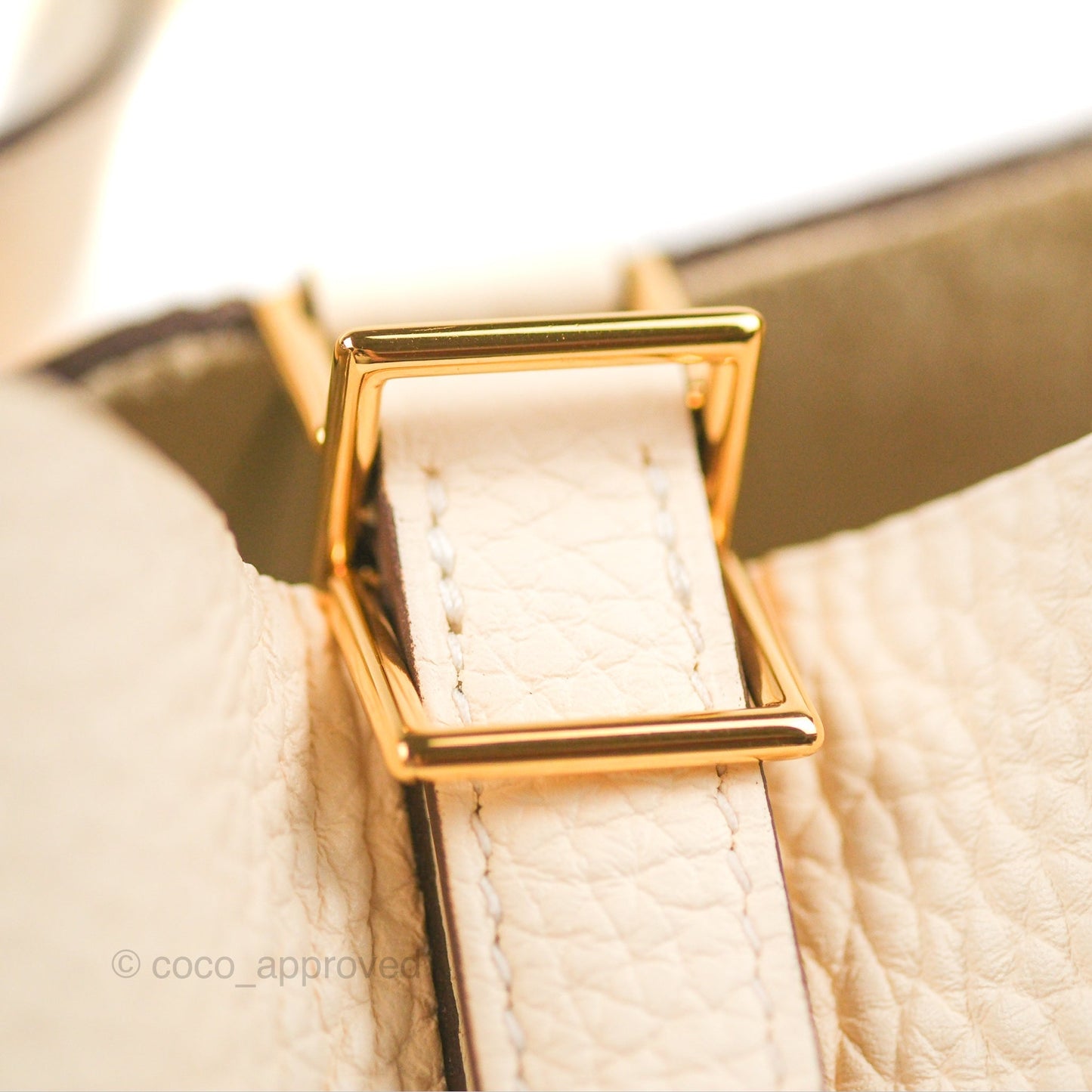 Hermès Picotin 22 Nata Clemence Gold Hardware
