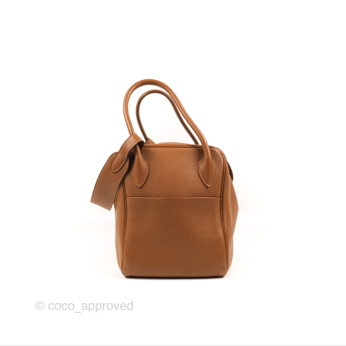 Hermès Lindy 34 Brown Clemence Palladium Hardware