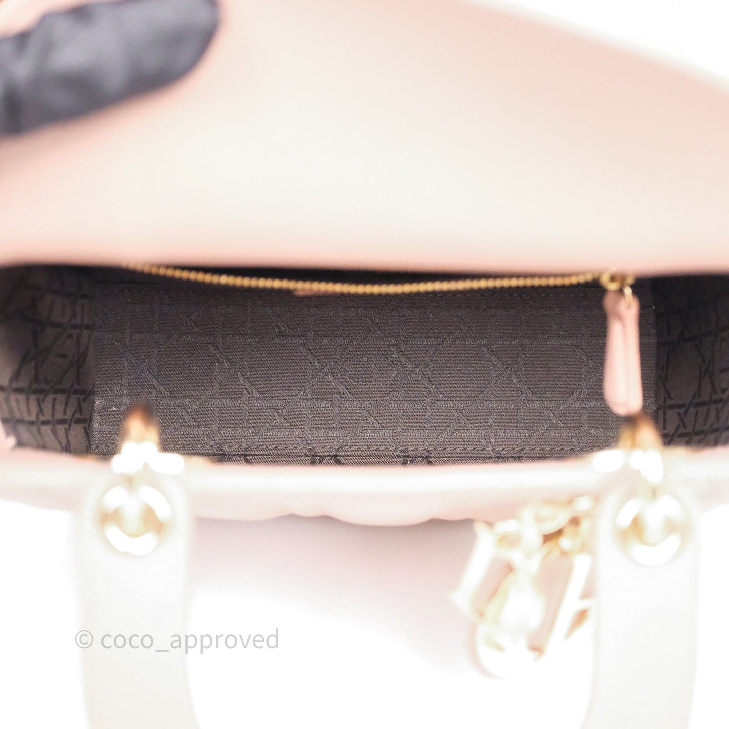 Christian Dior Small Lady Dior My ABCDior Bag Blush Cannage Lambskin