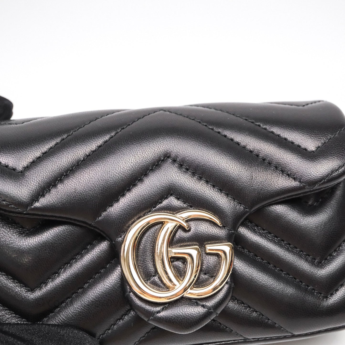 Gucci GG Marmont Super Mini Black Shoulder Bag
