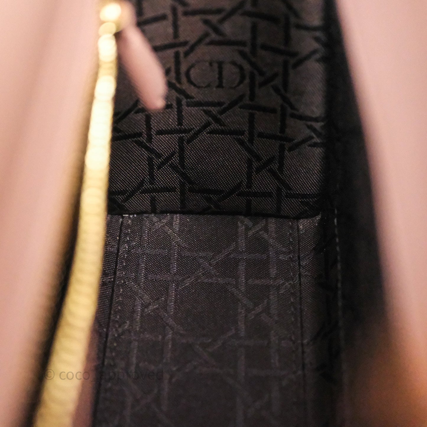 Christian Dior Small Lady Dior My ABCDior Bag Blush Cannage Lambskin