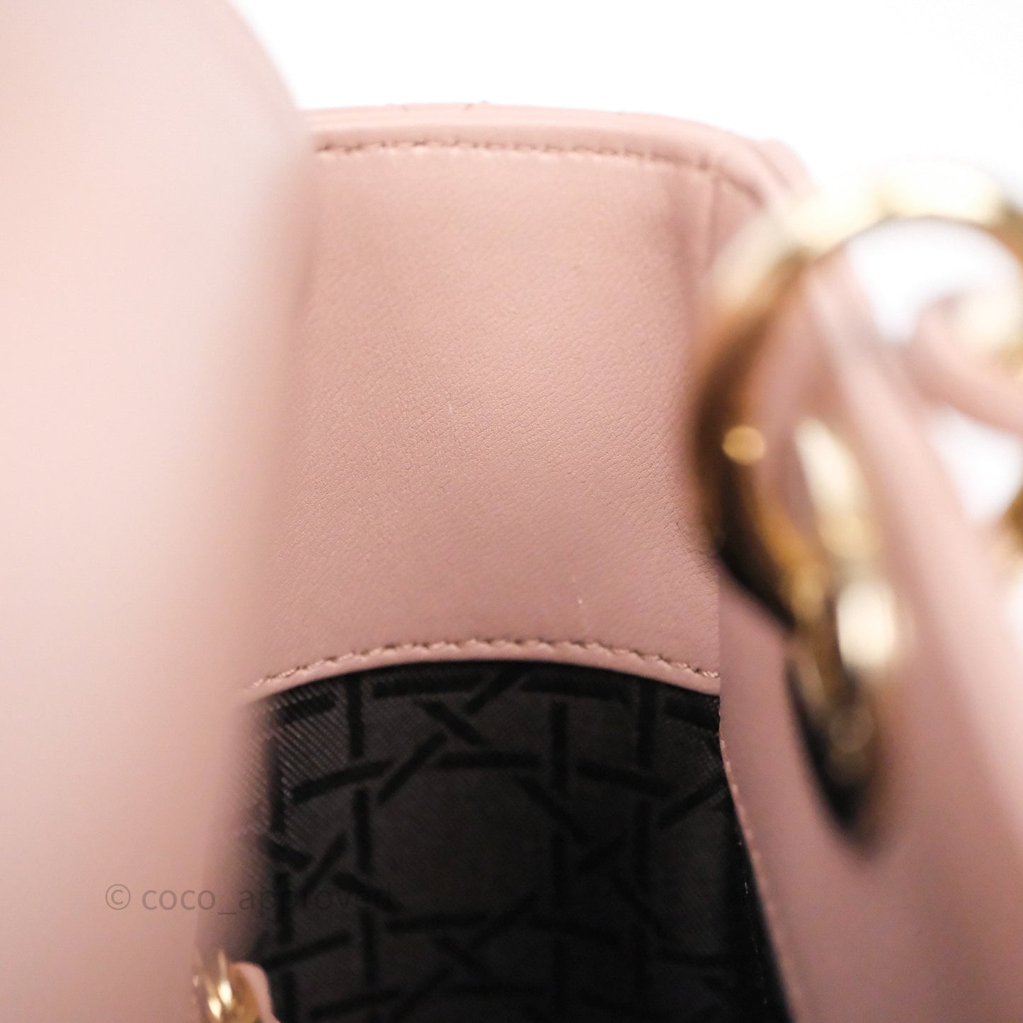 Christian Dior Small Lady Dior My ABCDior Bag Blush Cannage Lambskin