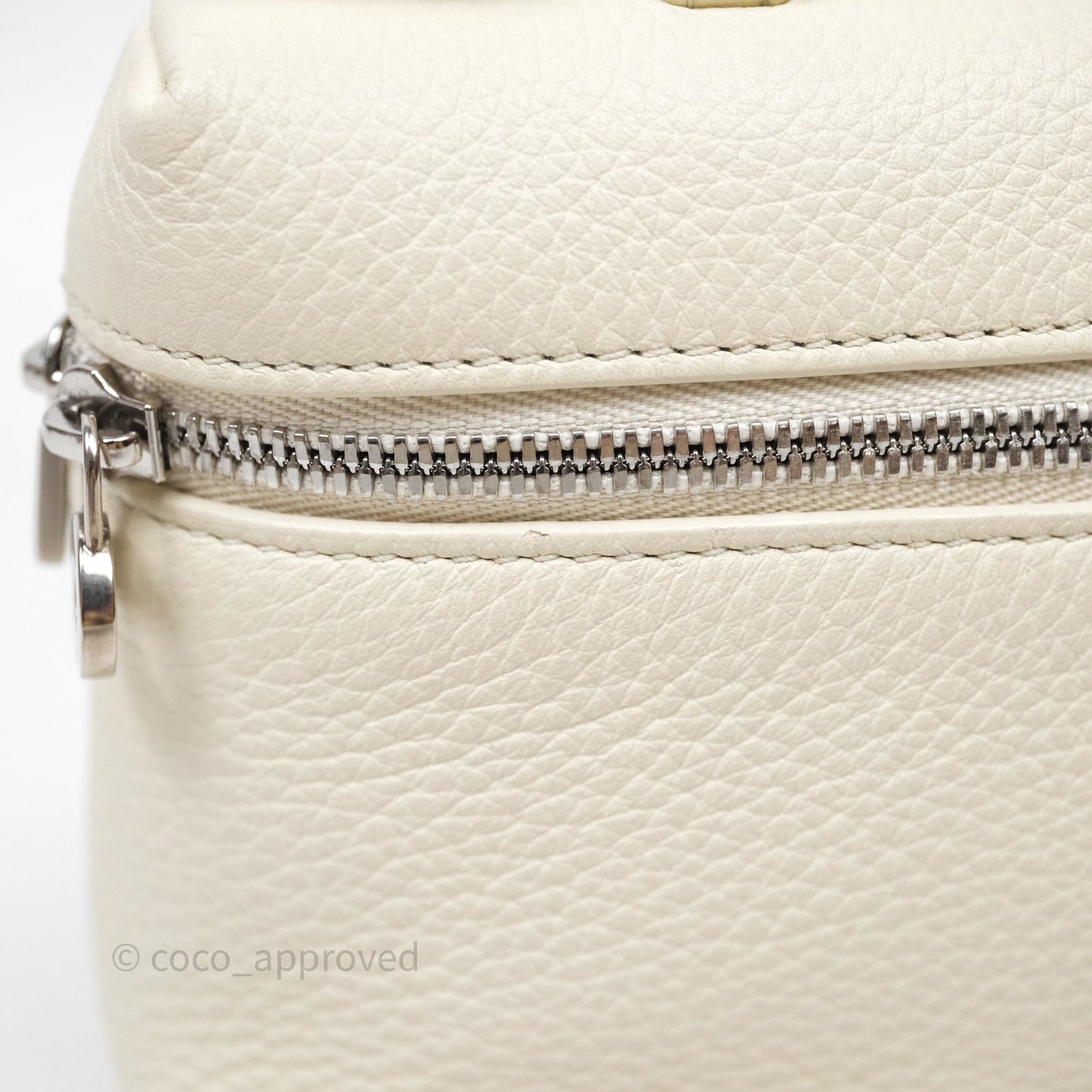 Loro Piana Extra Pocket L19 Ivory White Grained Calfskin