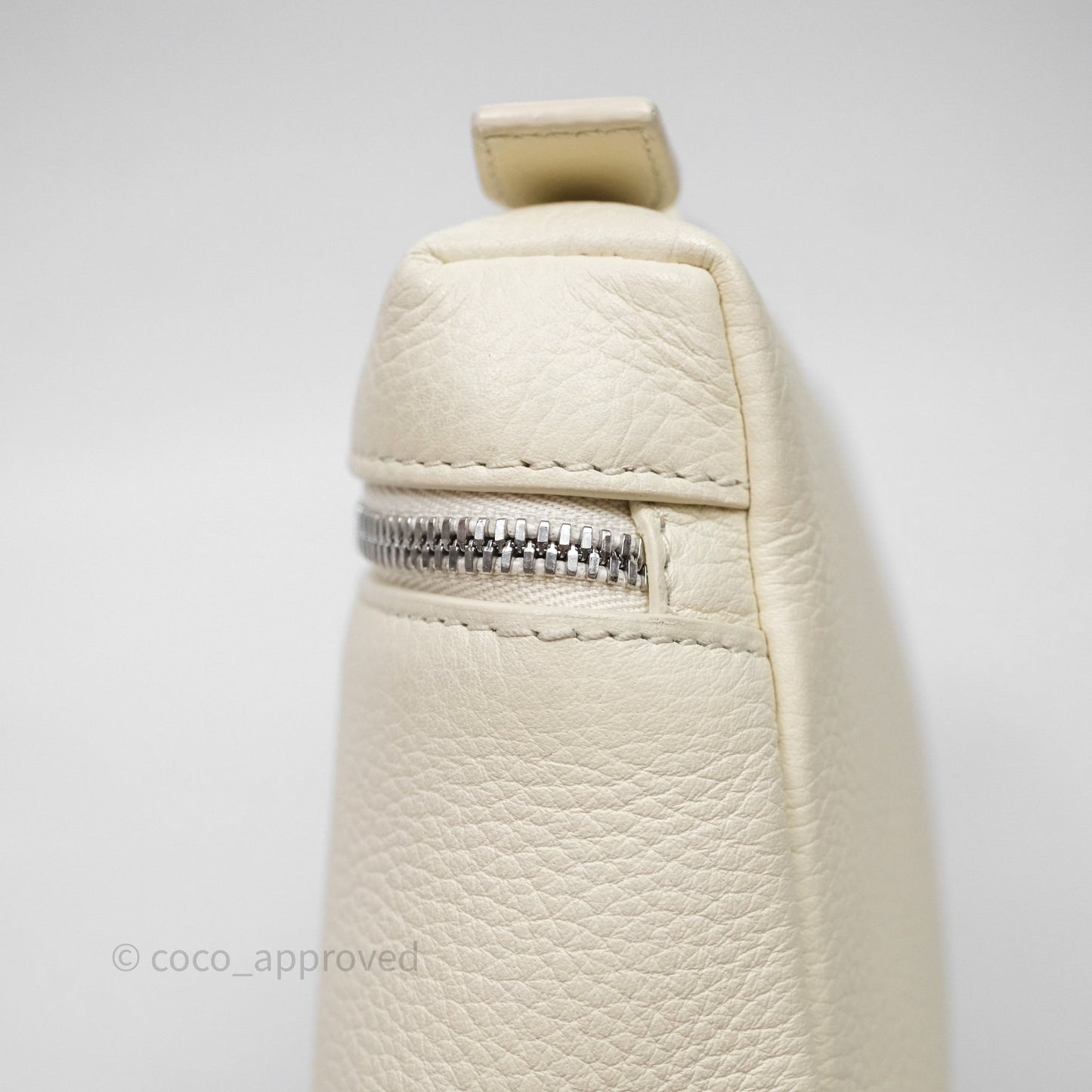 Loro Piana Extra Pocket L19 Ivory White Grained Calfskin