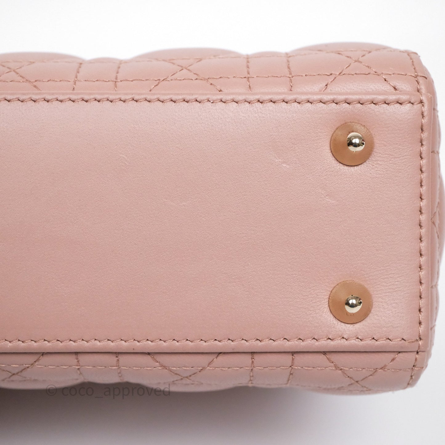 Christian Dior Small Lady Dior My ABCDior Bag Blush Cannage Lambskin