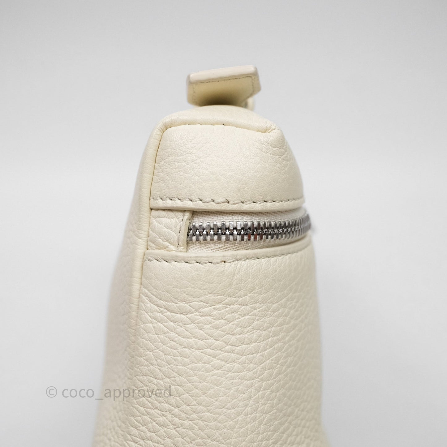Loro Piana Extra Pocket L19 Ivory White Grained Calfskin