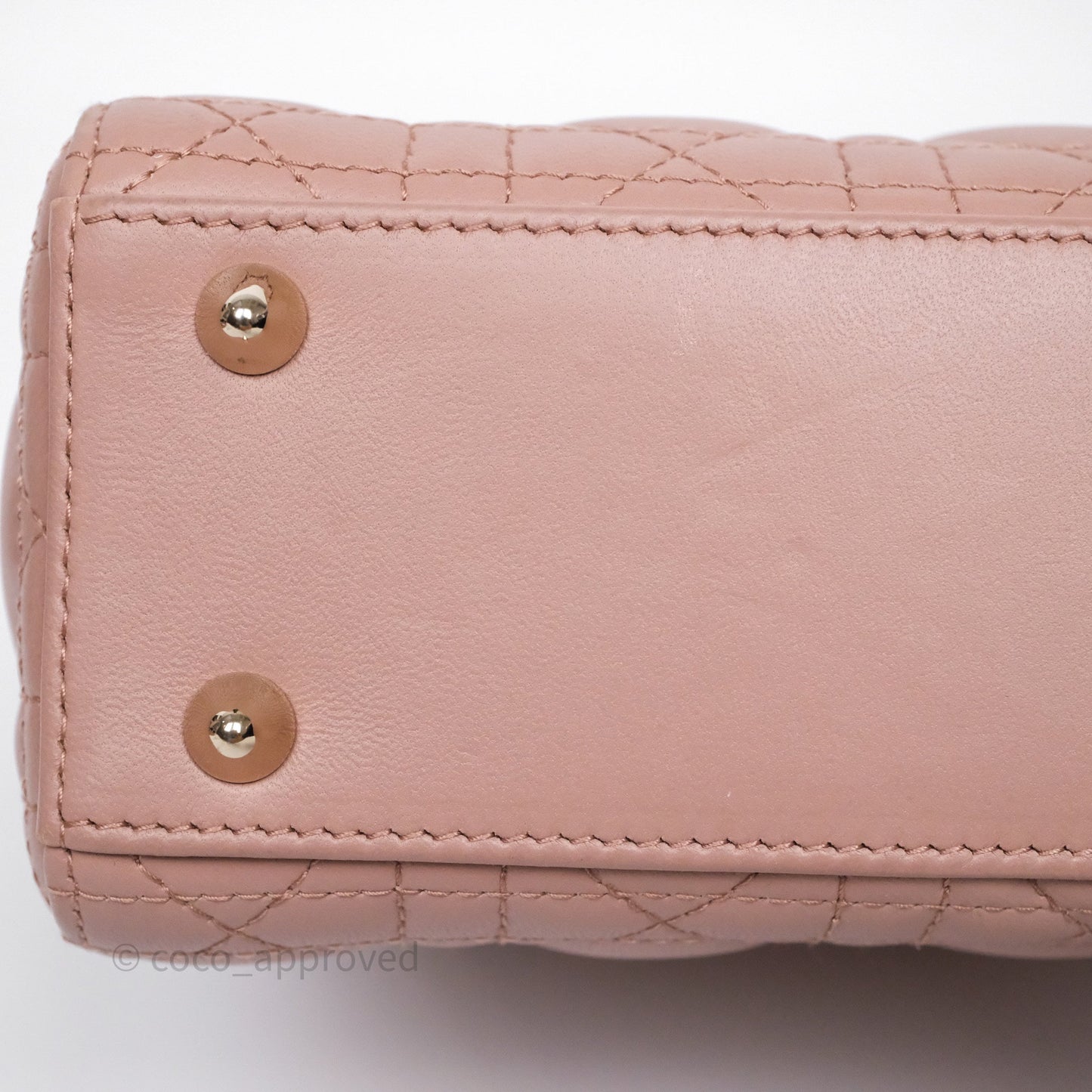 Christian Dior Small Lady Dior My ABCDior Bag Blush Cannage Lambskin