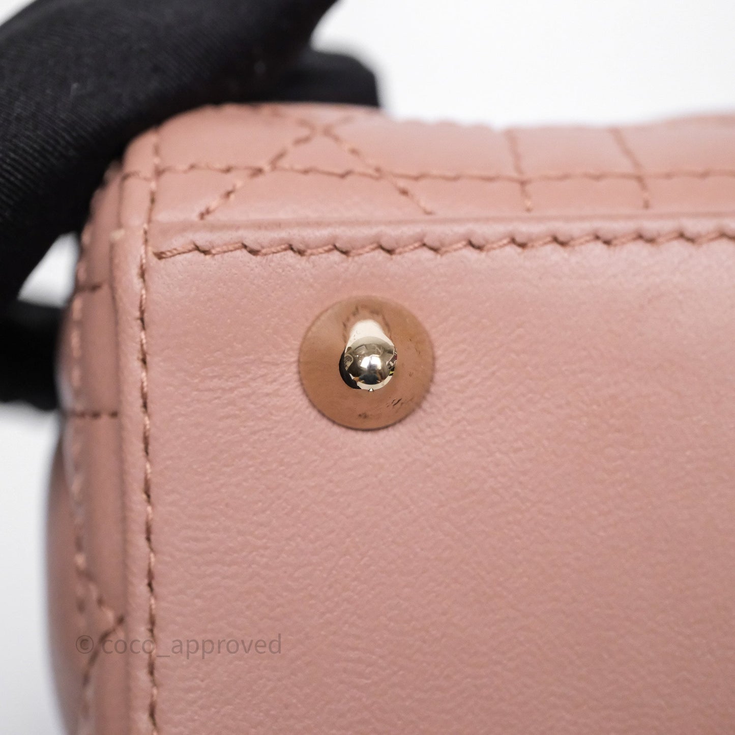 Christian Dior Small Lady Dior My ABCDior Bag Blush Cannage Lambskin