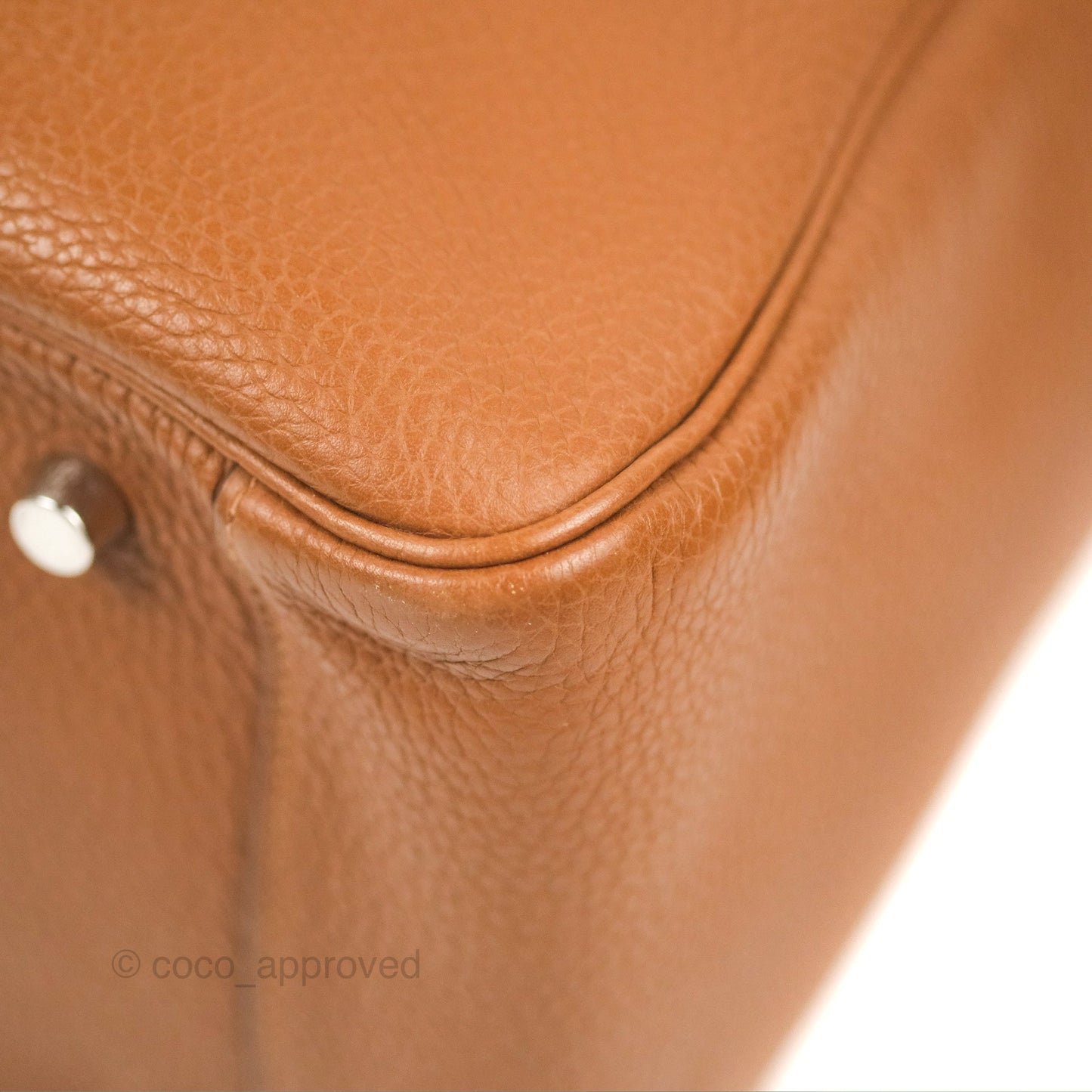 Hermès Lindy 34 Brown Clemence Palladium Hardware