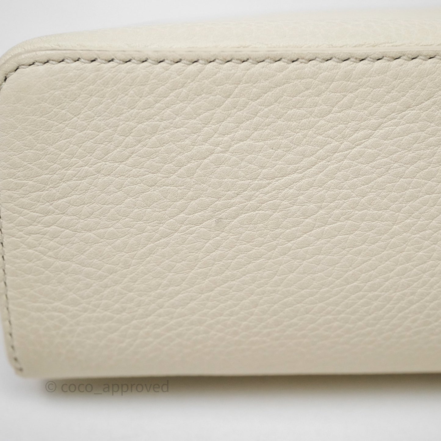 Loro Piana Extra Pocket L19 Ivory White Grained Calfskin