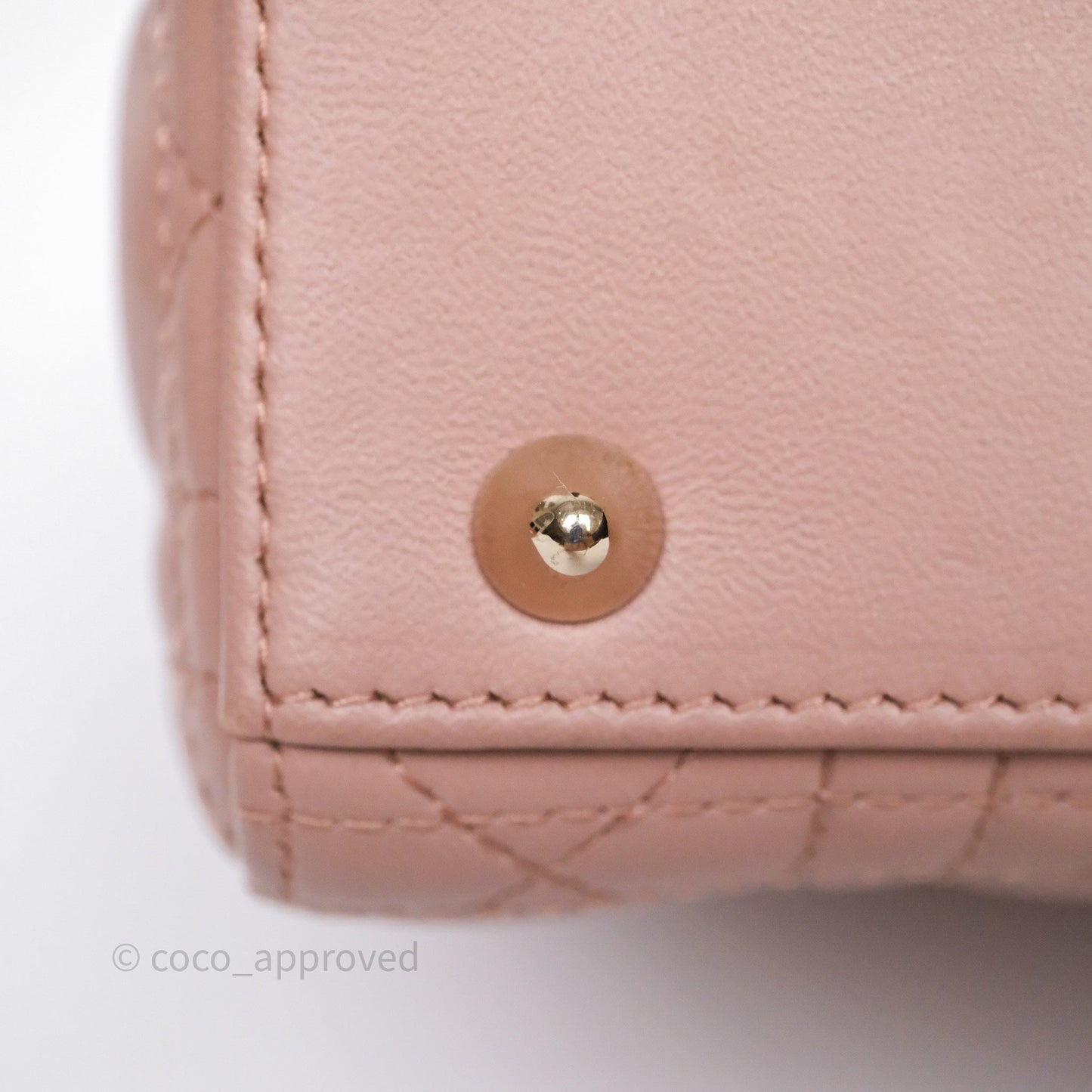 Christian Dior Small Lady Dior My ABCDior Bag Blush Cannage Lambskin