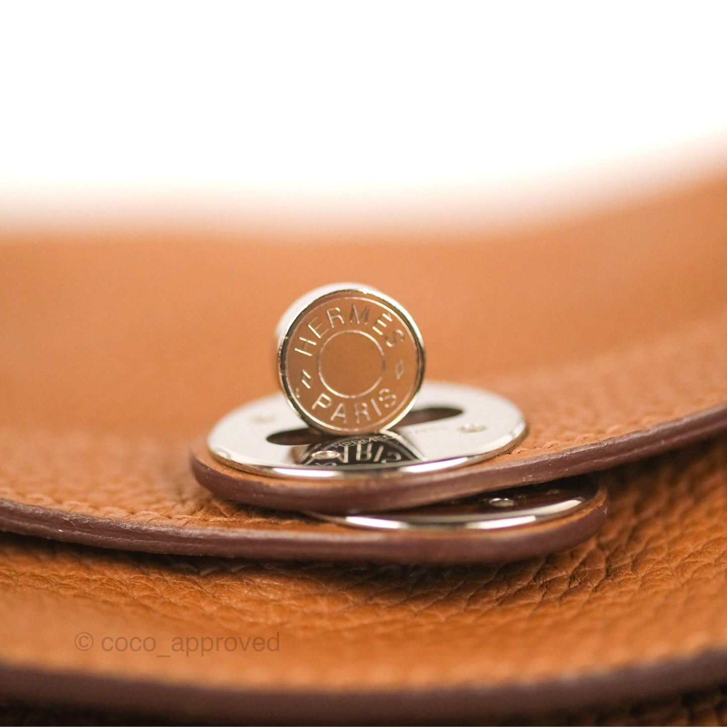 Hermès Lindy 34 Brown Clemence Palladium Hardware