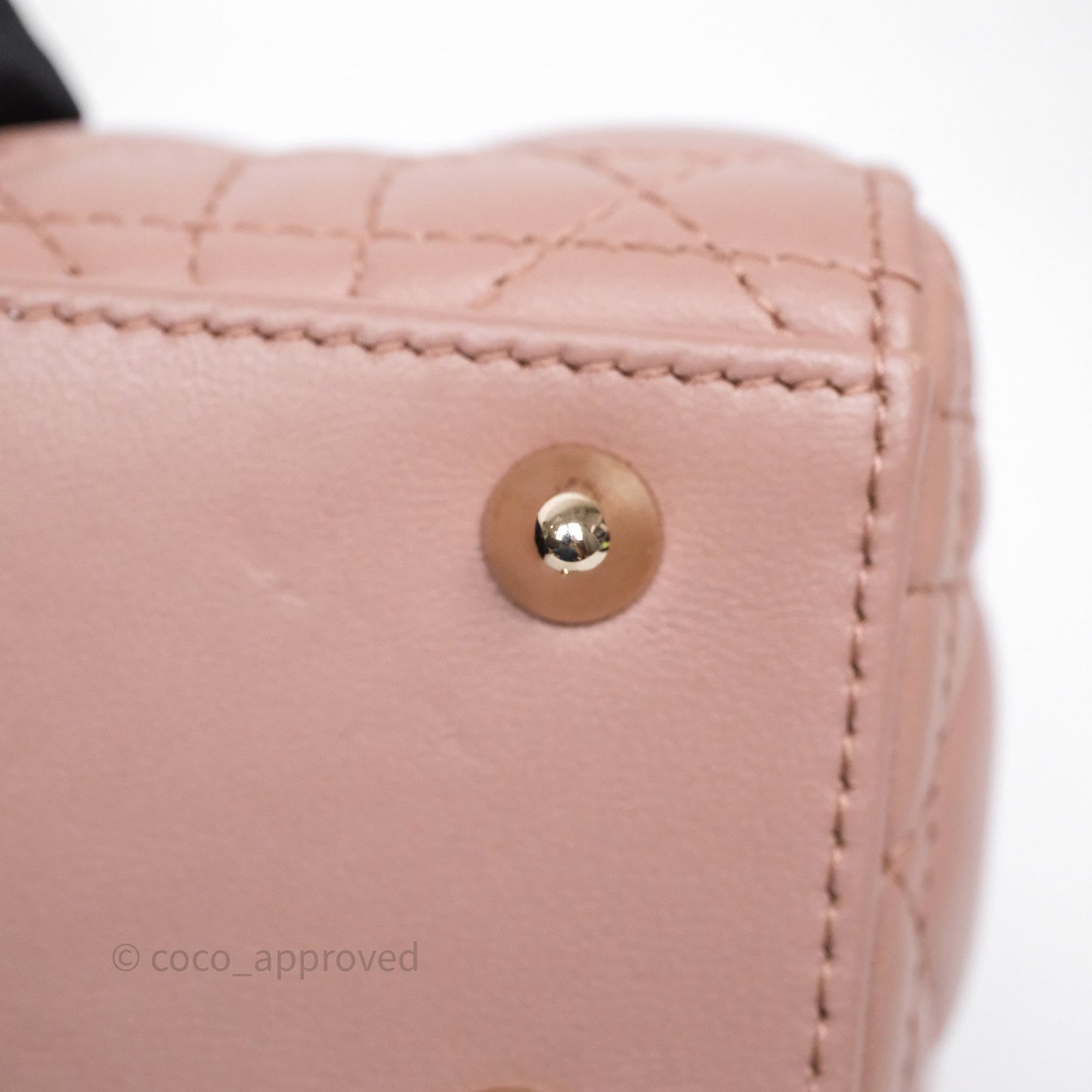 Christian Dior Small Lady Dior My ABCDior Bag Blush Cannage Lambskin