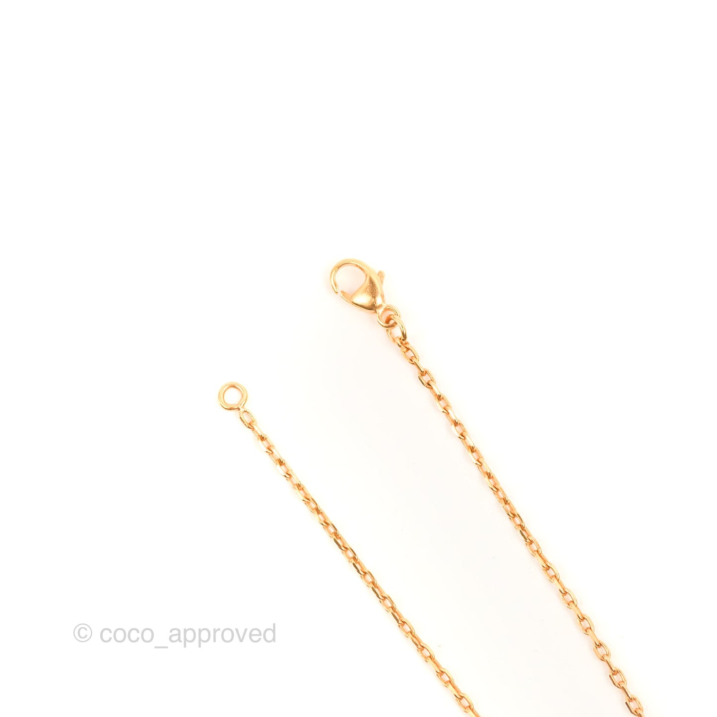 Hermès Mini Pop H Rose Dragee Pendant Necklace Rose Gold Hardware