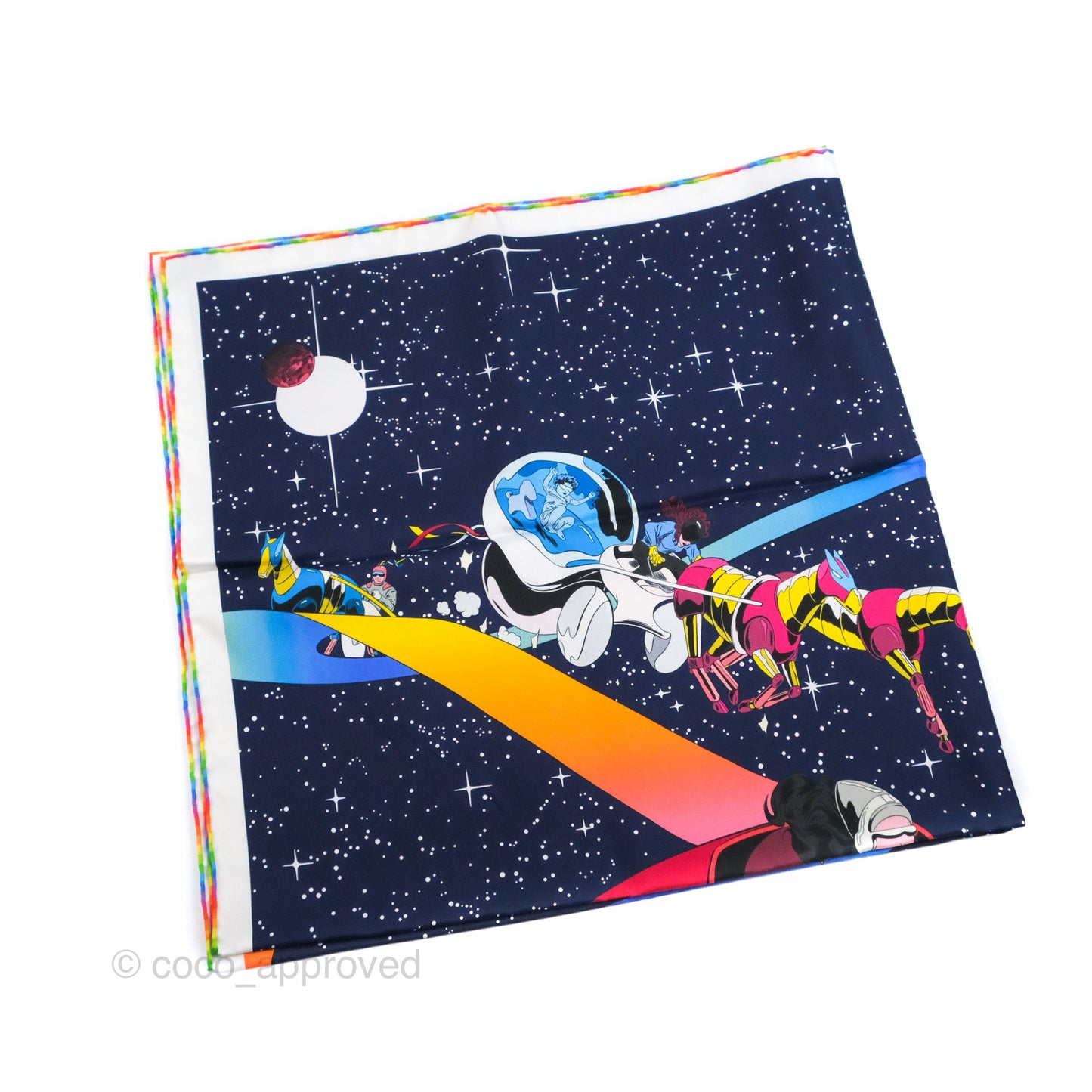 Hermès Space Derby Scarf 90