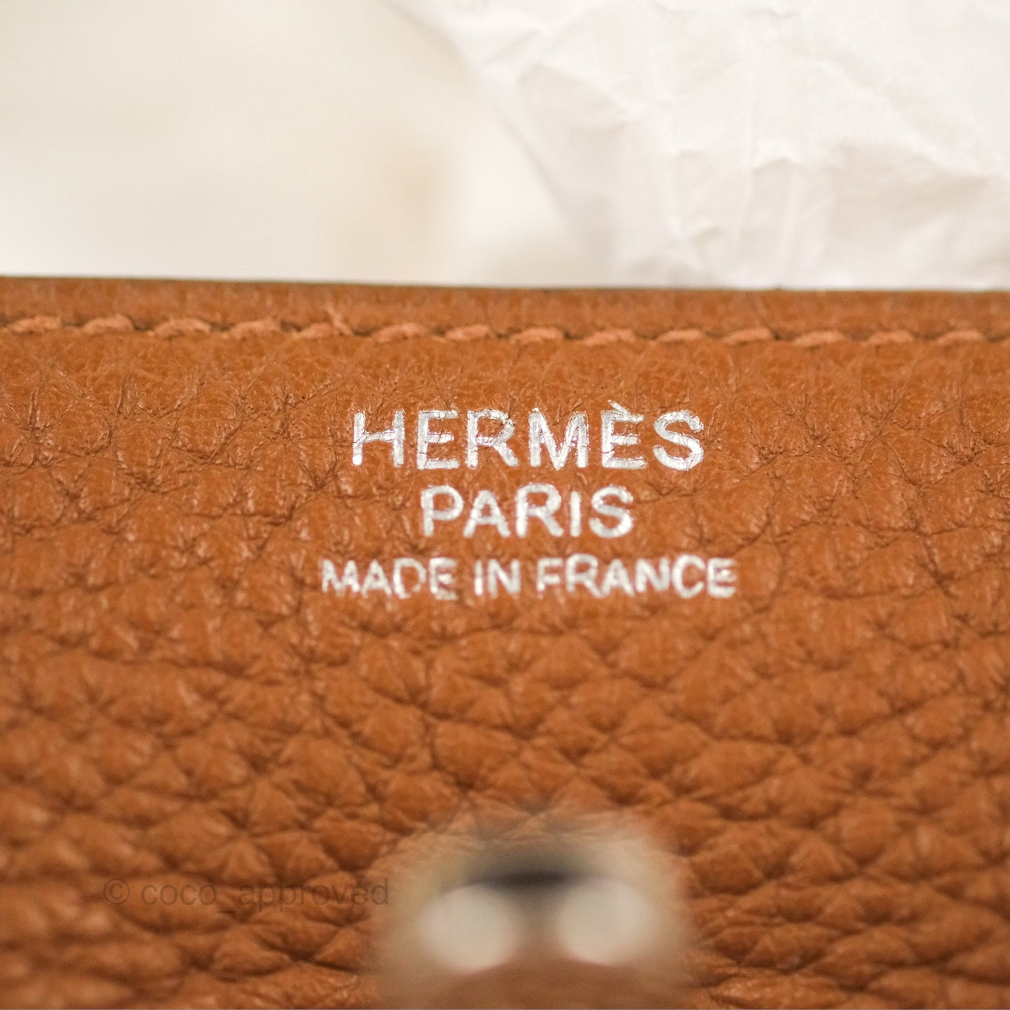 Hermès Lindy 34 Brown Clemence Palladium Hardware