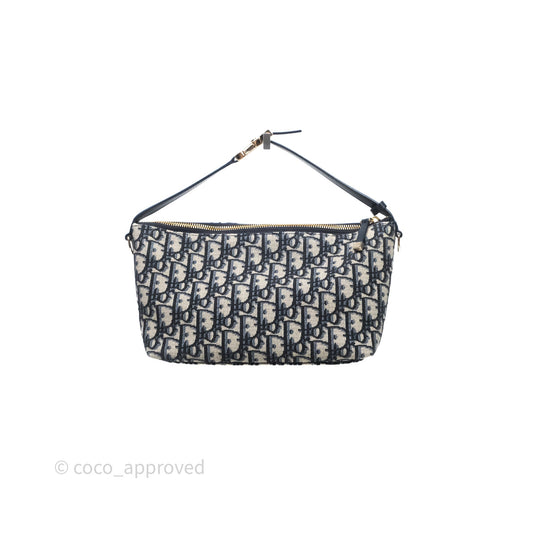 Christian Dior Medium Travel Nomad Pouch Light Gold Hardware
