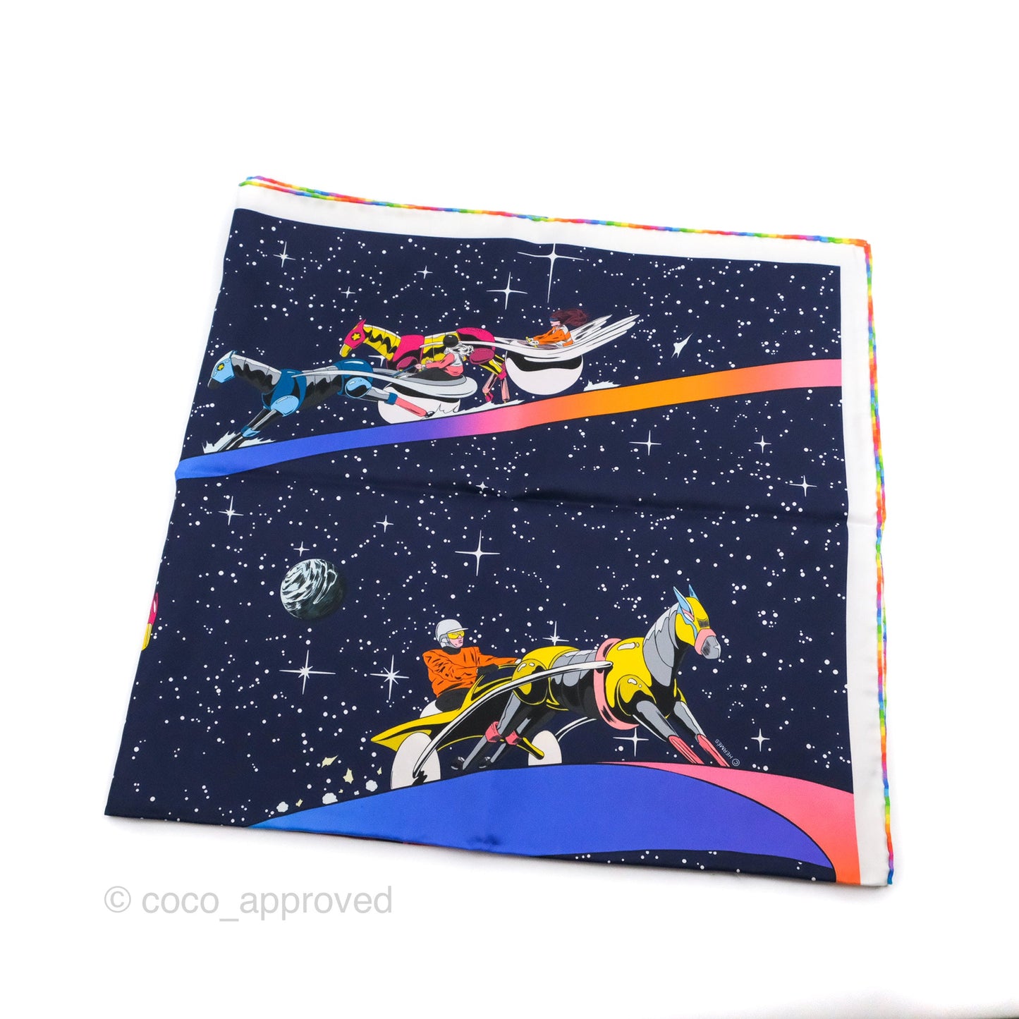Hermès Space Derby Scarf 90