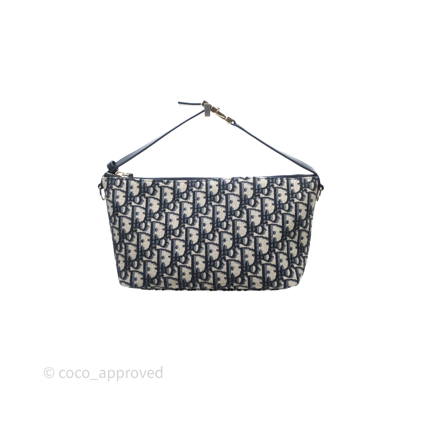 Christian Dior Medium Travel Nomad Pouch Light Gold Hardware