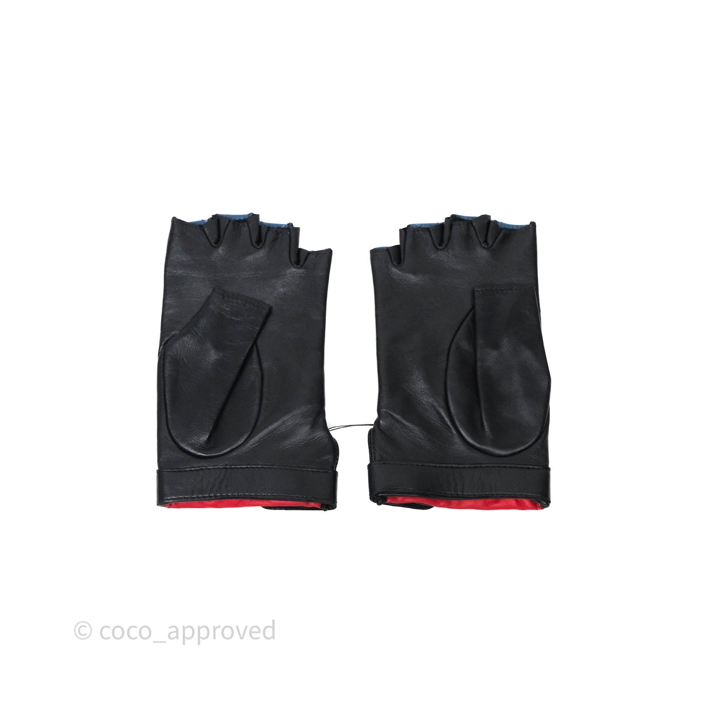 Chanel Quilted CC Turnlock Gloves Blue Red Black