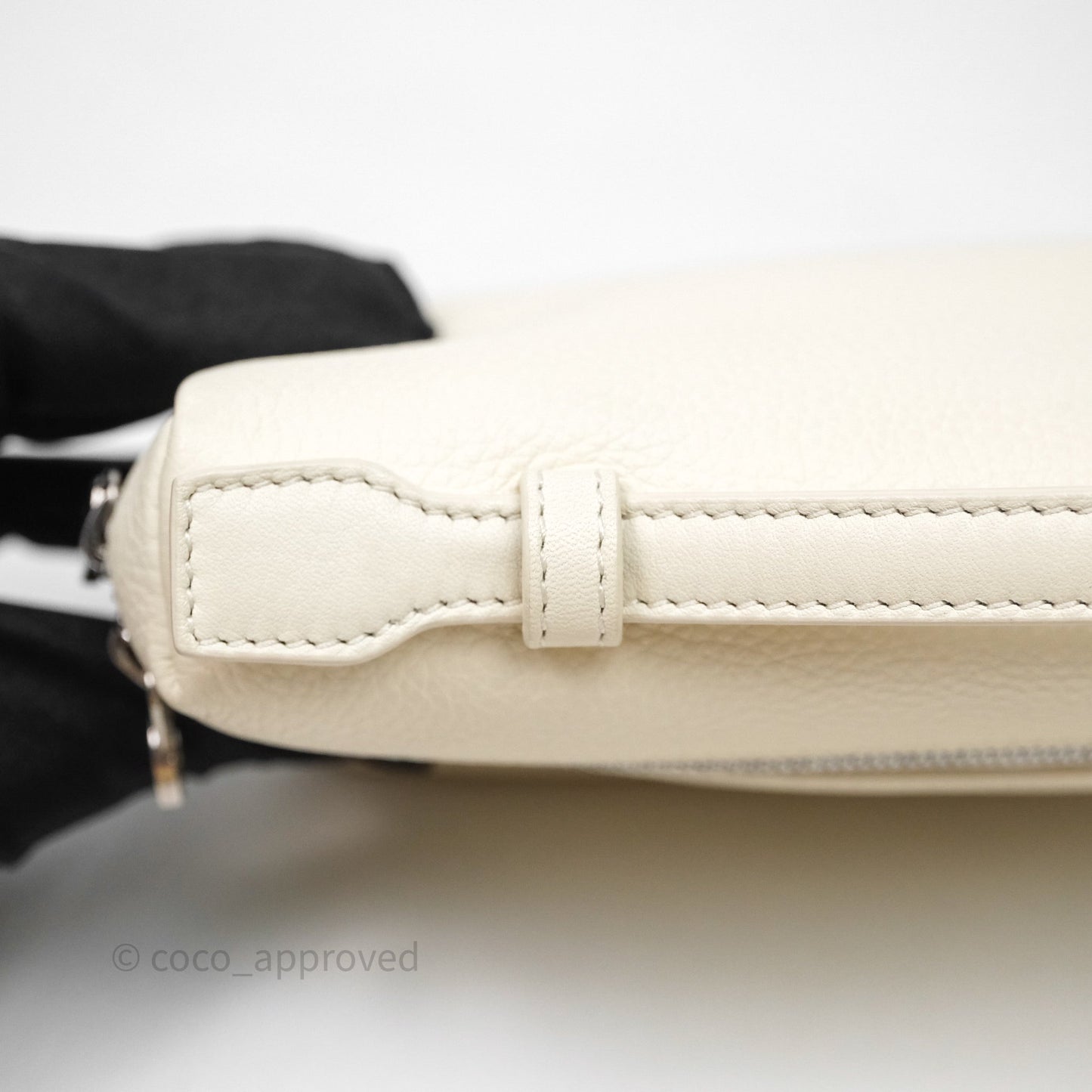 Loro Piana Extra Pocket L19 Ivory White Grained Calfskin
