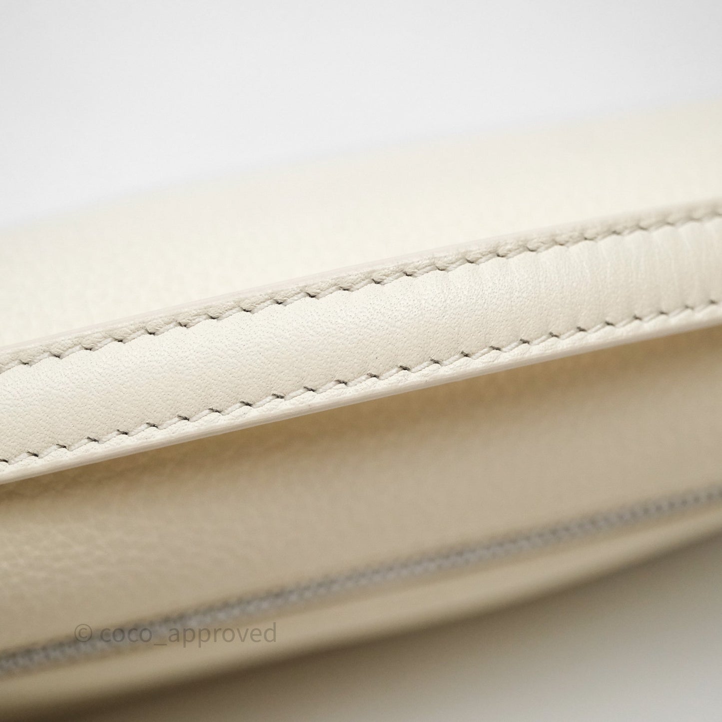 Loro Piana Extra Pocket L19 Ivory White Grained Calfskin