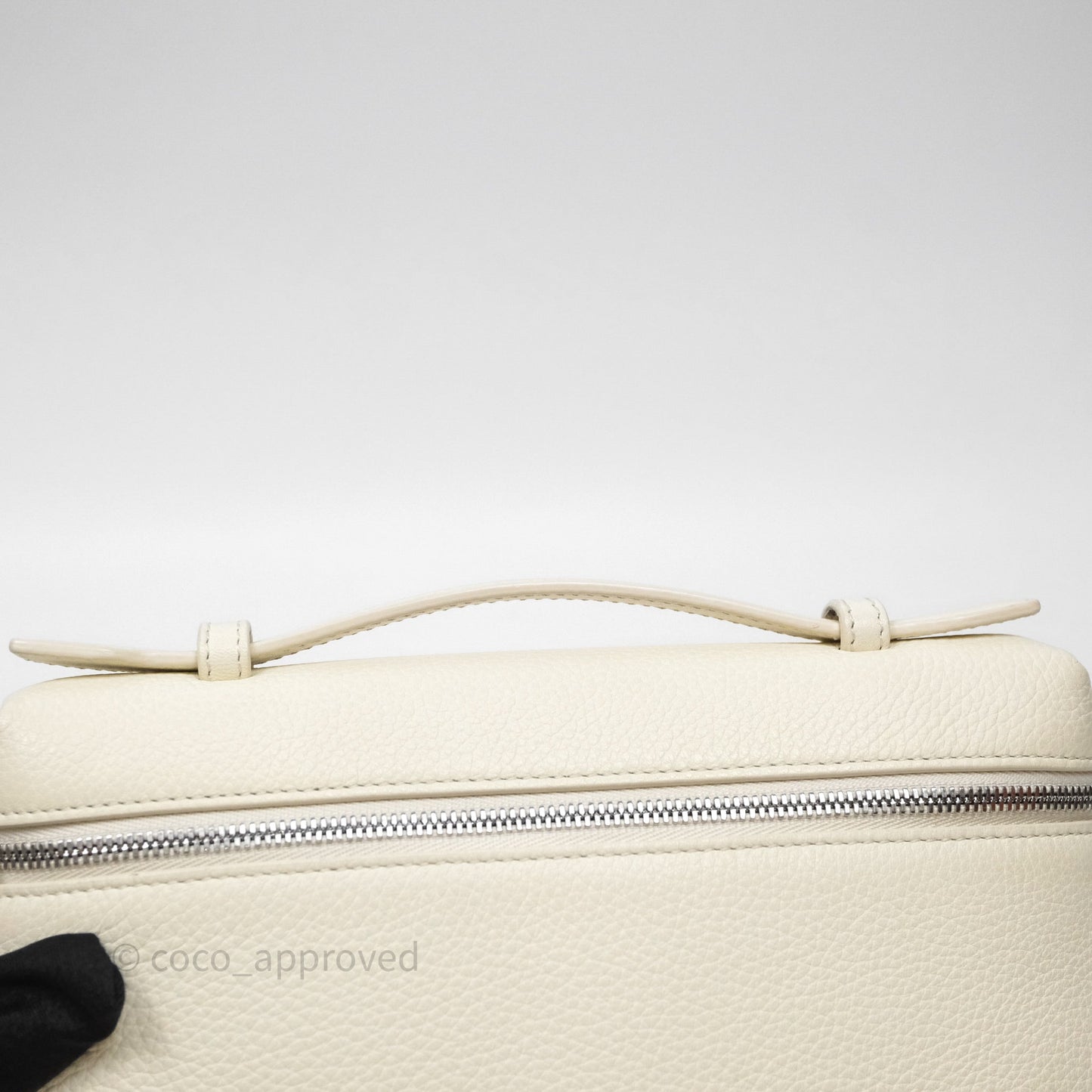 Loro Piana Extra Pocket L19 Ivory White Grained Calfskin