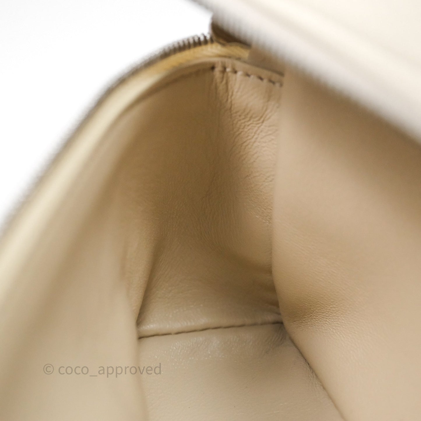 Loro Piana Extra Pocket L19 Ivory White Grained Calfskin