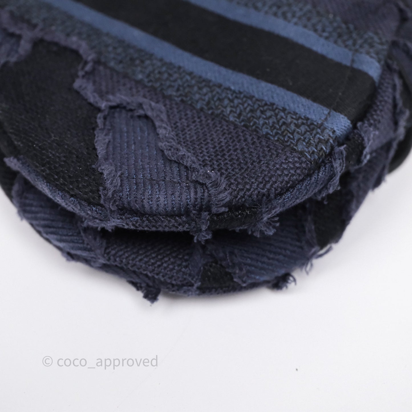 Christian Dior Saddle Navy Camouflage Canvas Embroidered