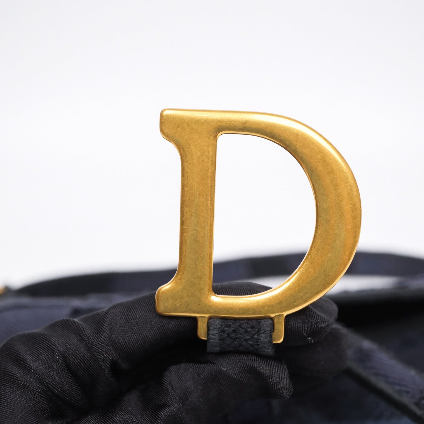 Christian Dior Saddle Navy Camouflage Canvas Embroidered