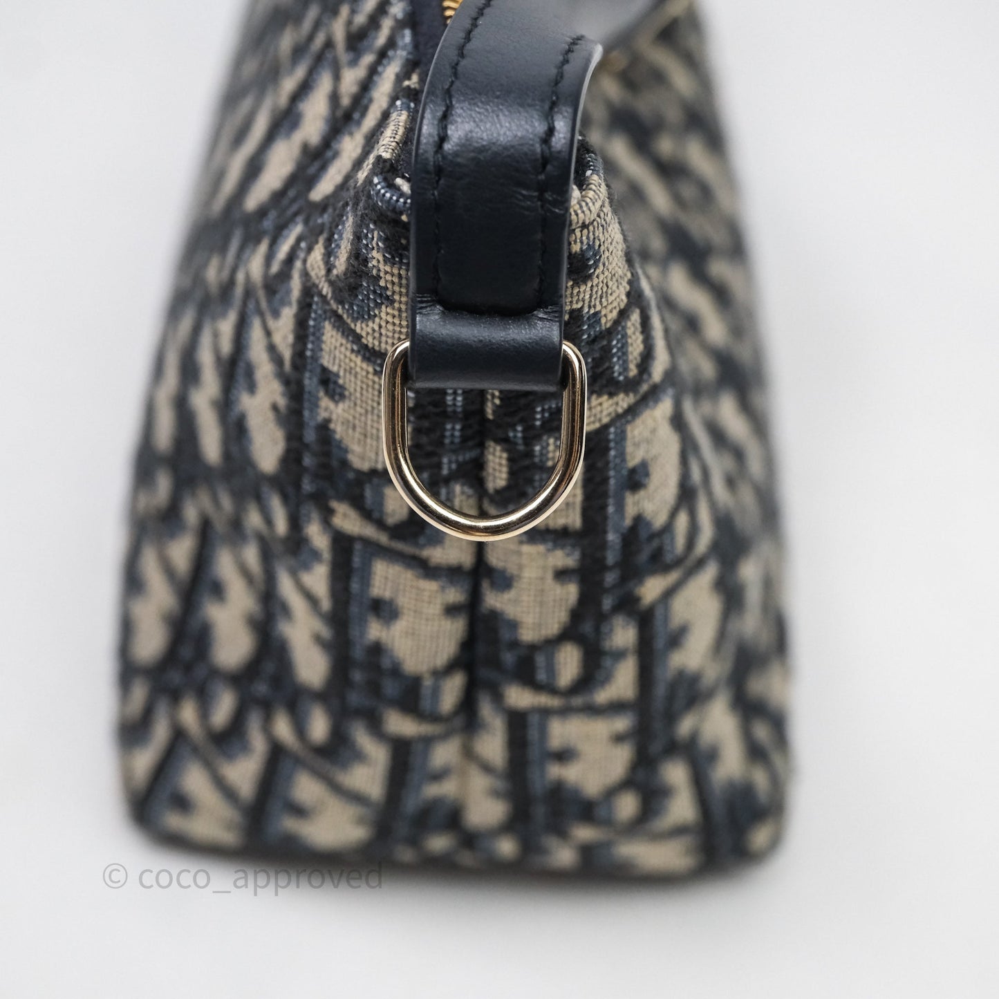 Christian Dior Medium Travel Nomad Pouch Light Gold Hardware