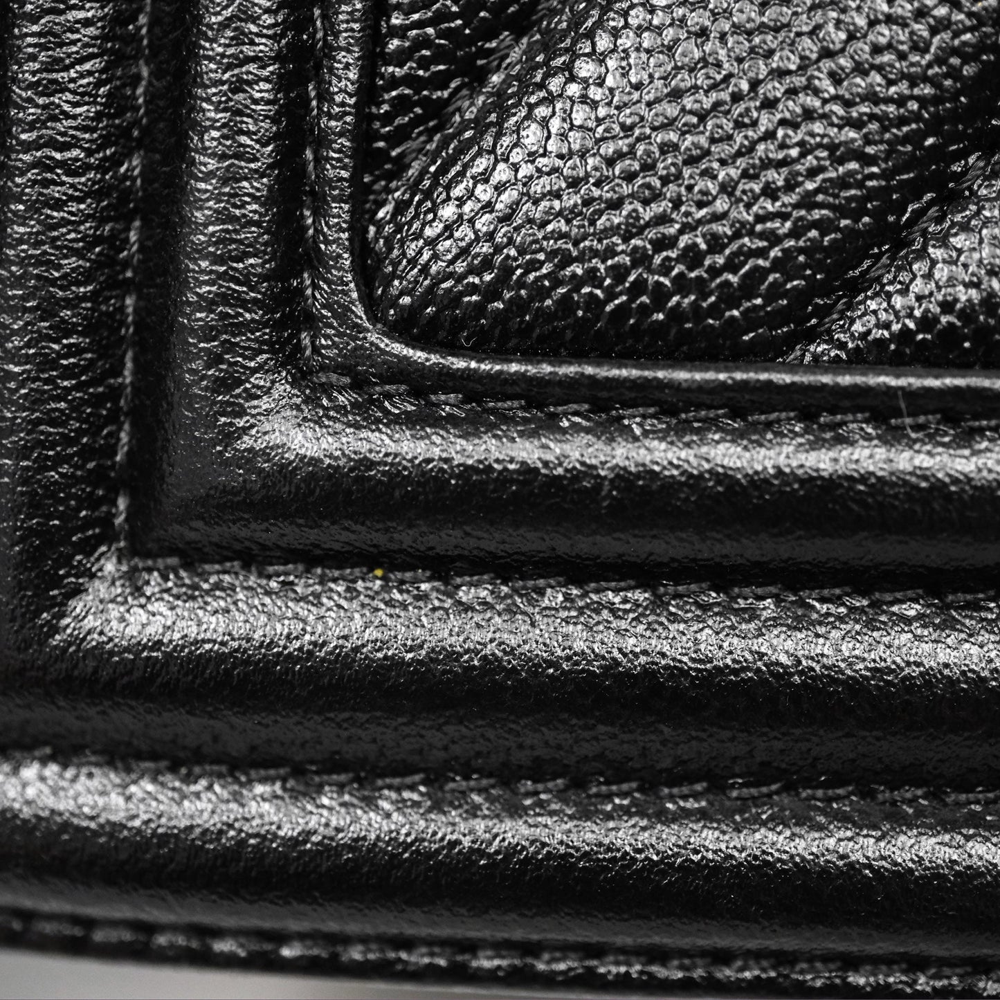 Chanel Medium Boy Chevron Black Caviar Aged Gold Hardware