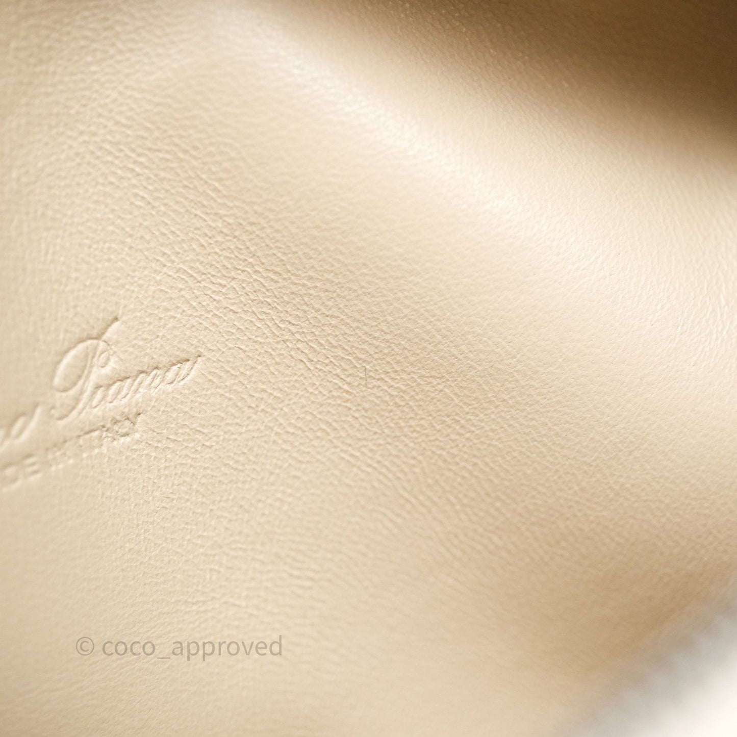 Loro Piana Extra Pocket L19 Ivory White Grained Calfskin