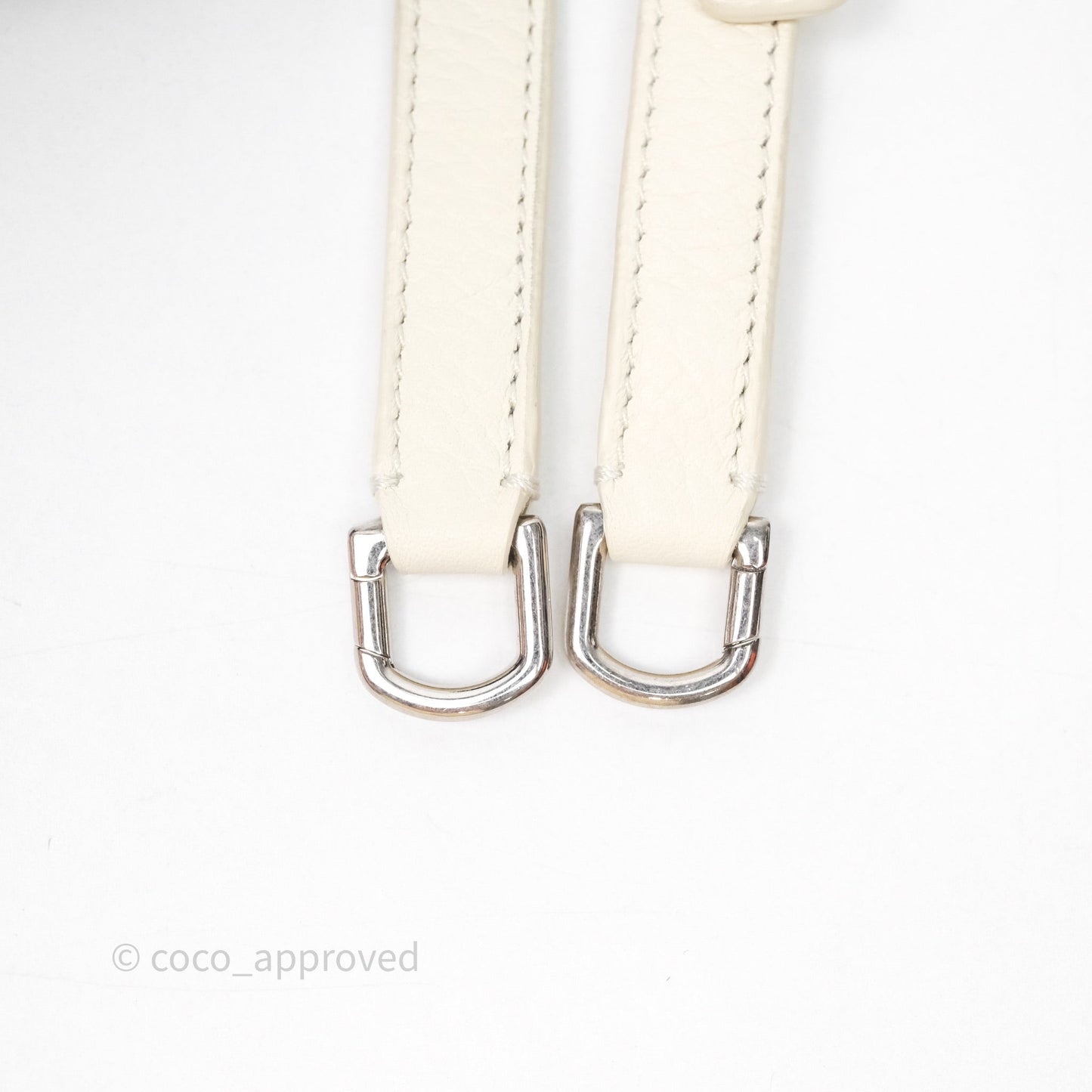 Loro Piana Extra Pocket L19 Ivory White Grained Calfskin