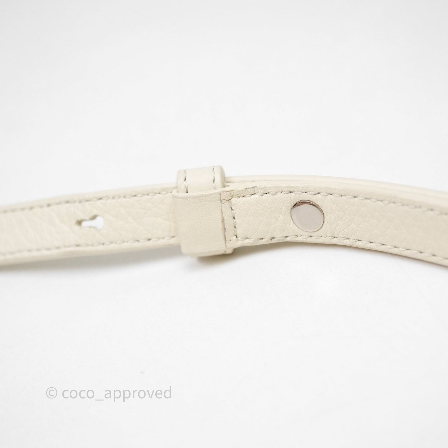 Loro Piana Extra Pocket L19 Ivory White Grained Calfskin