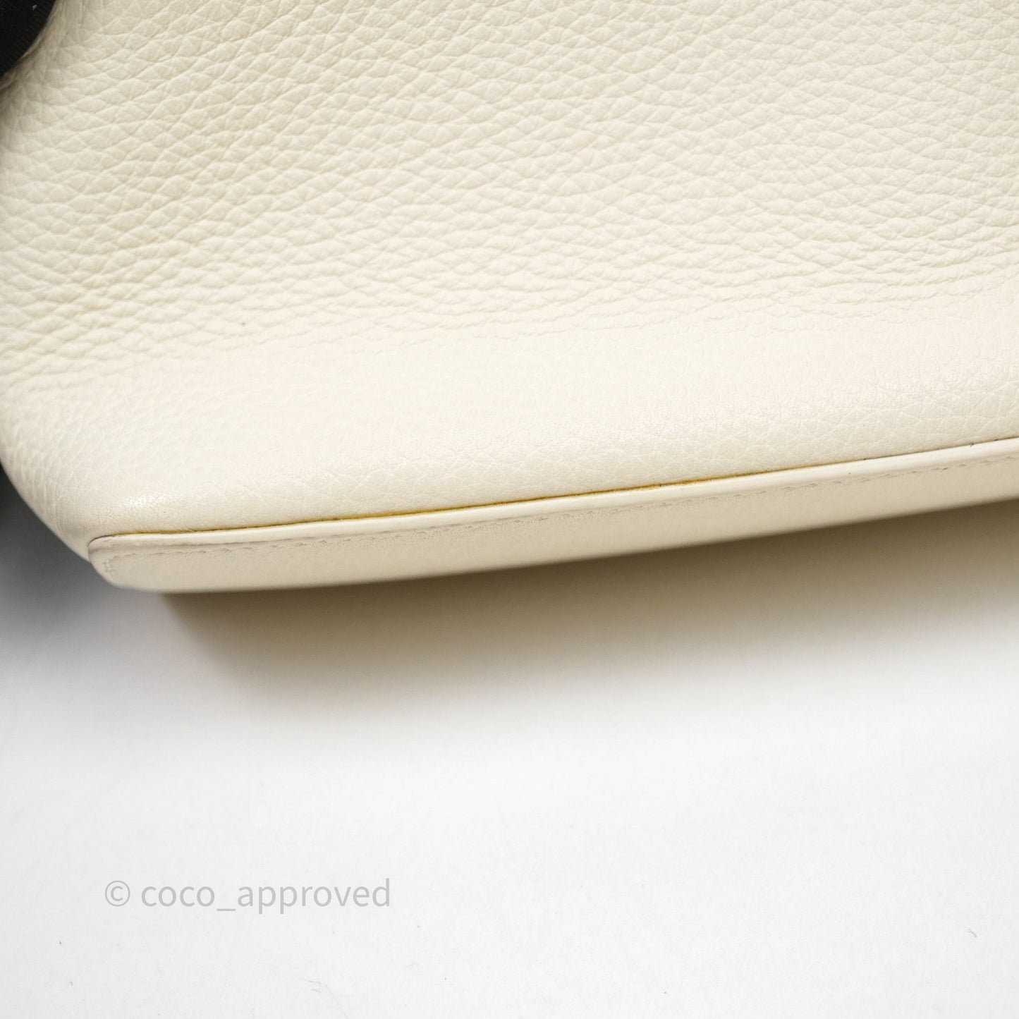 Loro Piana Extra Pocket L19 Ivory White Grained Calfskin