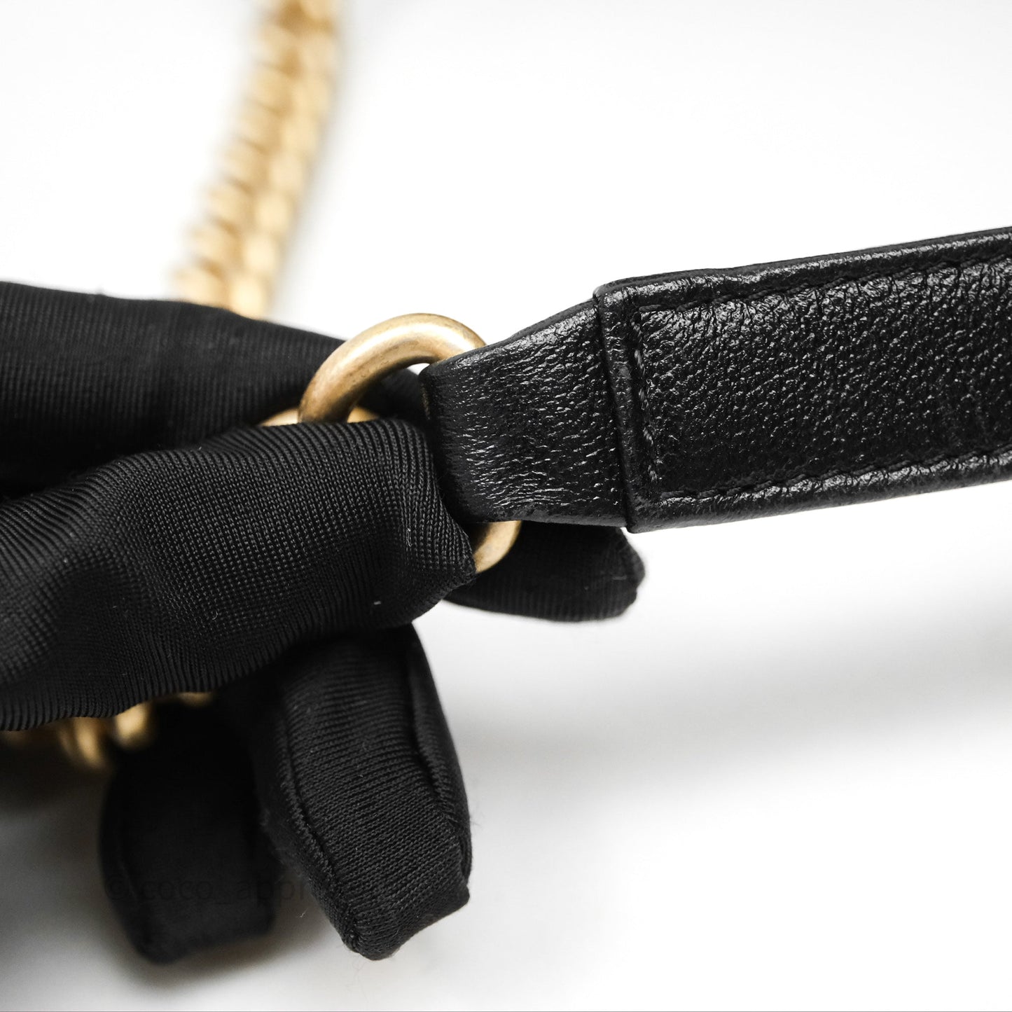 Chanel Medium Boy Chevron Black Caviar Aged Gold Hardware