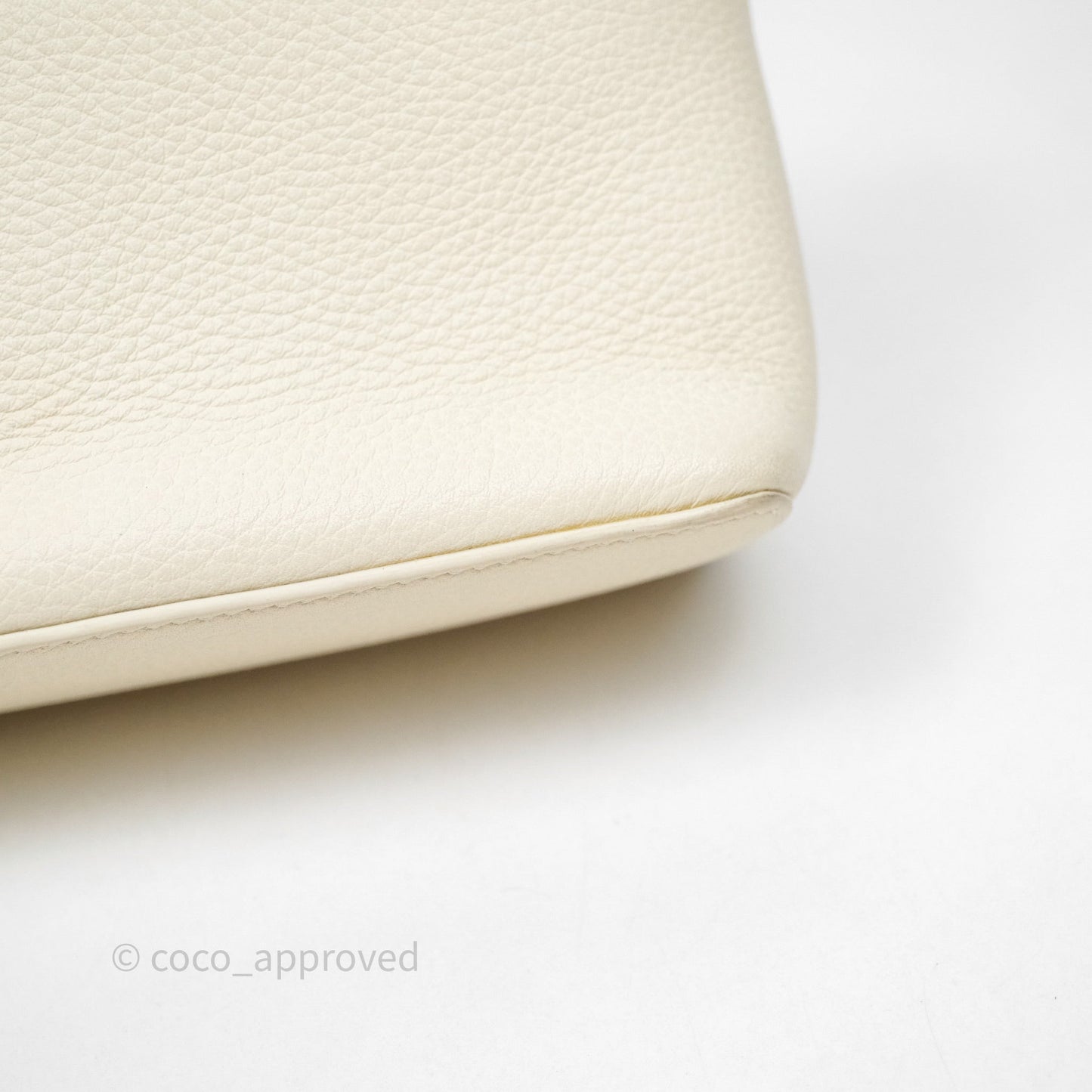 Loro Piana Extra Pocket L19 Ivory White Grained Calfskin