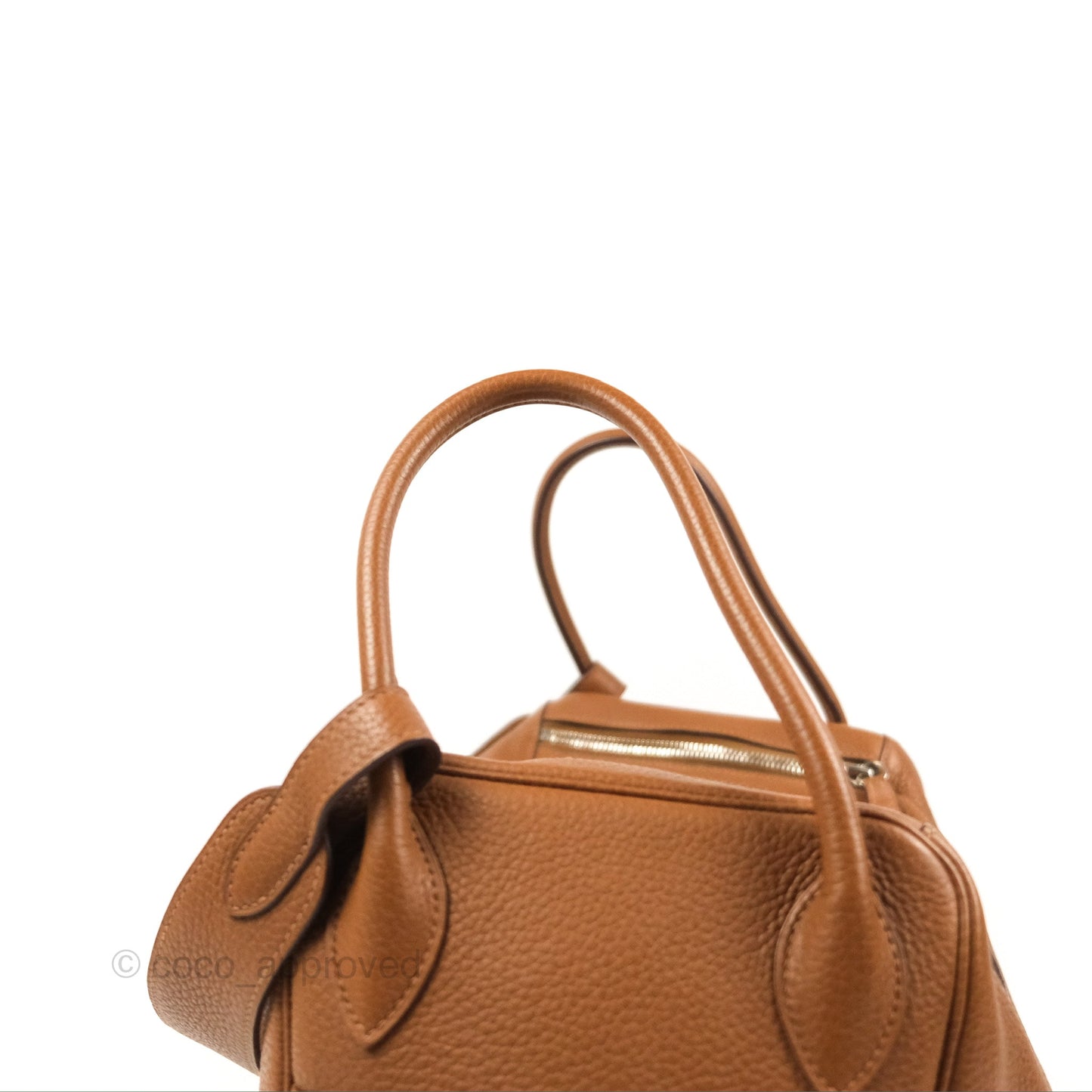 Hermès Lindy 34 Brown Clemence Palladium Hardware