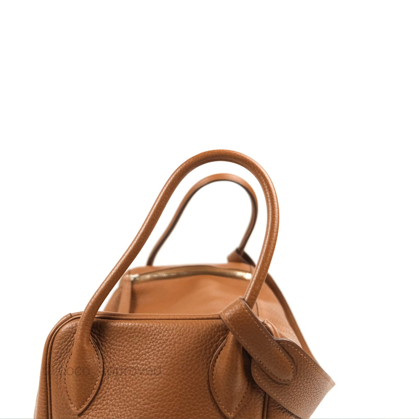 Hermès Lindy 34 Brown Clemence Palladium Hardware