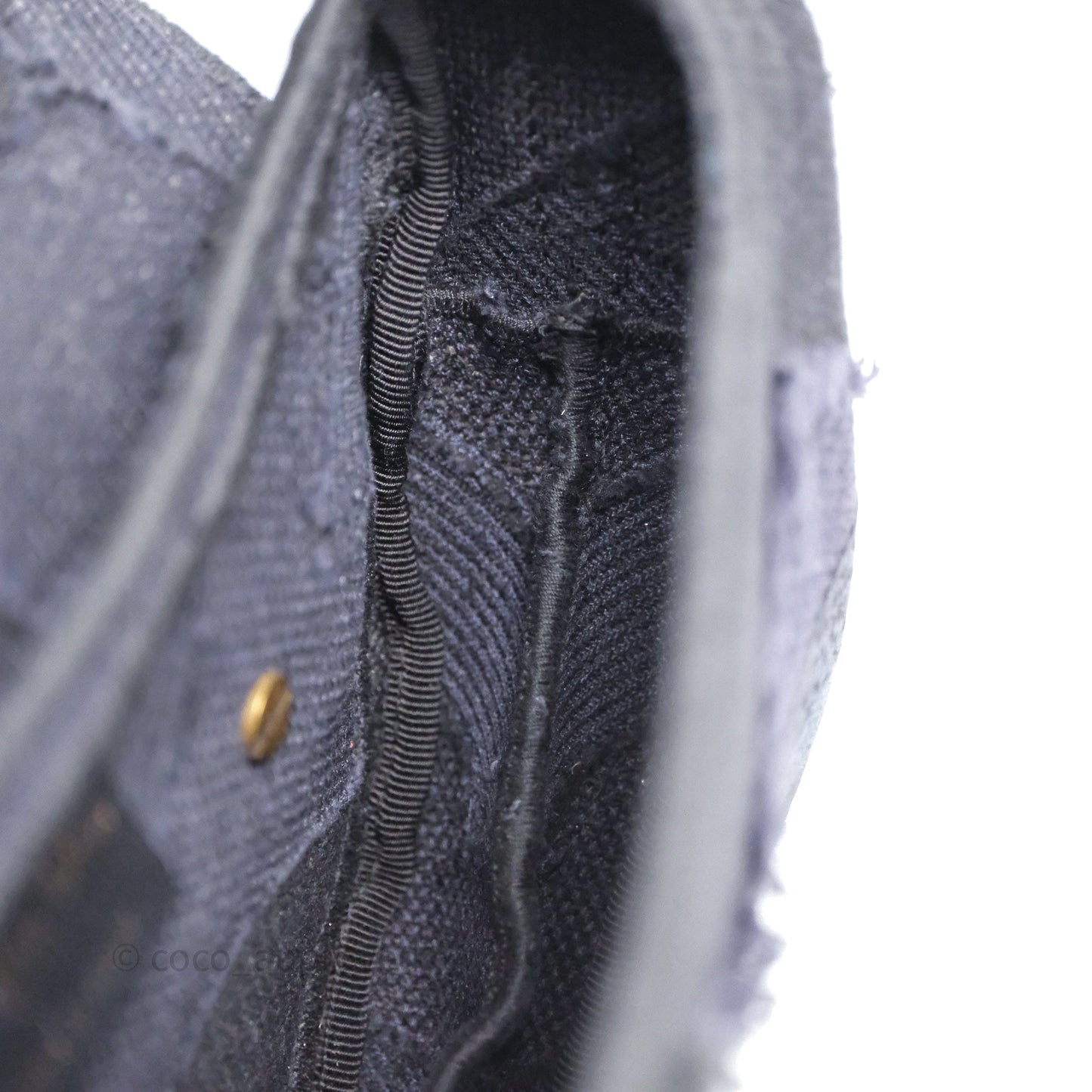 Christian Dior Saddle Navy Camouflage Canvas Embroidered