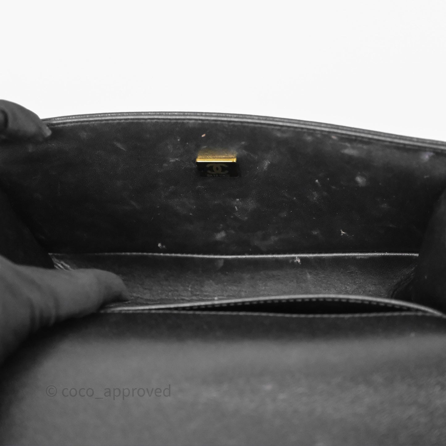 Chanel Medium Boy Chevron Black Caviar Aged Gold Hardware