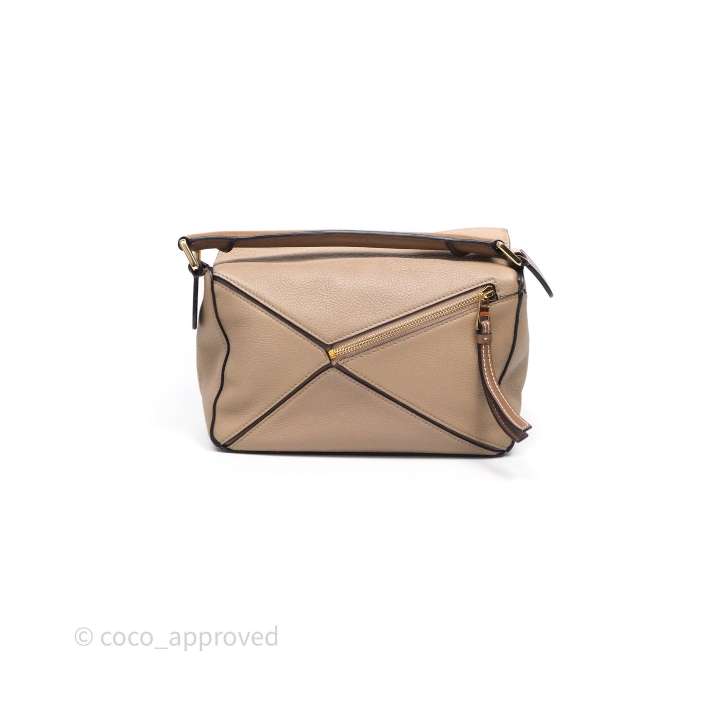 Loewe Small Puzzle Bag Sand Mink Grained Calfskin