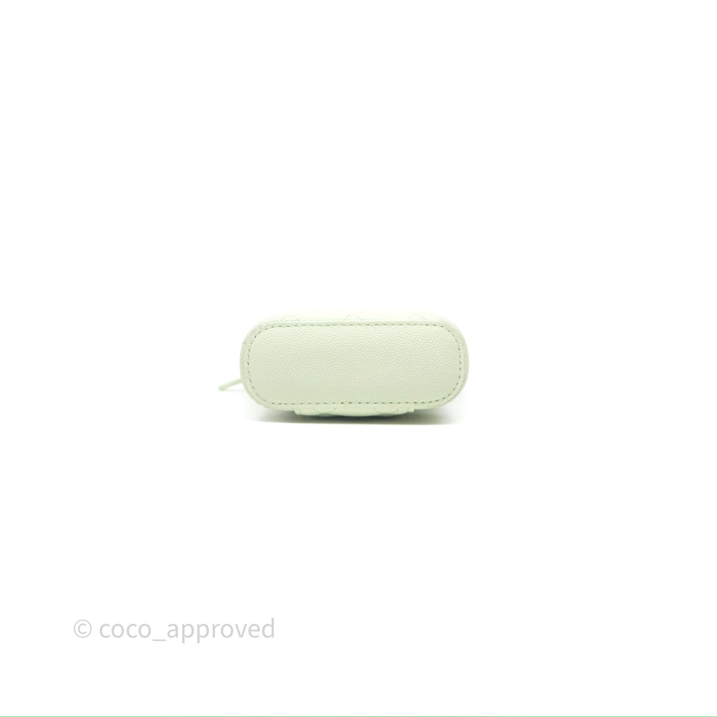 Chanel Vanity Phone Holder With Chain Light Mint Green Caviar Gold Hardware